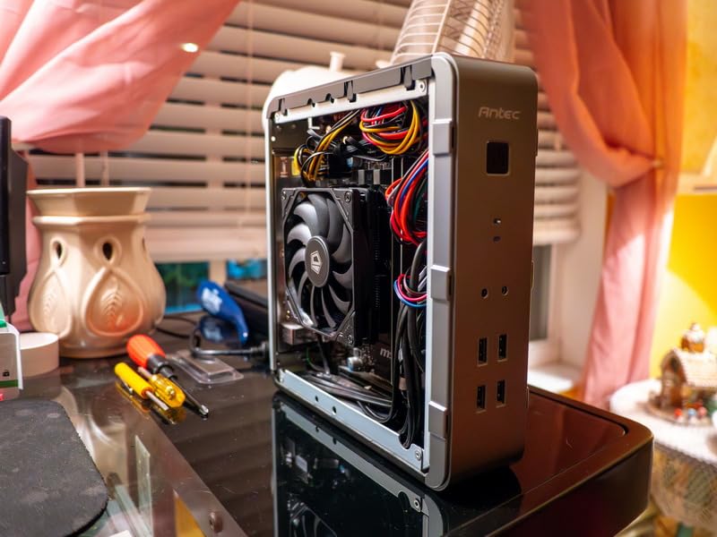 ID-COOLING IS-40-XT Black 47mm Low Profile CPU Cooler, 4 Heatpipes | 92x92x15mm slim fan, direct-contact heatpipes, ideal for HTPC, ITX and SFF builds. customer photo 2