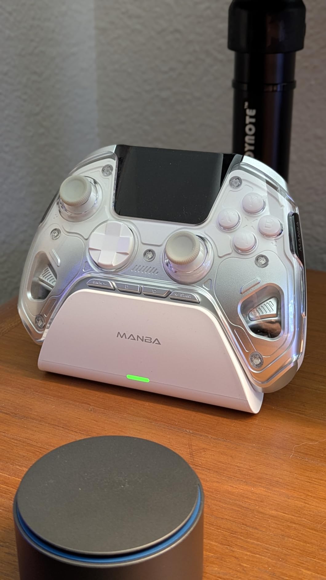 ManbaOne Interactive Screen Wireless Gaming Controller (Black) | for PC/Switch1/2/iOS/Android, Hall Effect Stick & Trigger, RGB Lighting, Remappable Buttons, 1800mAh with Charging Dock customer photo 2