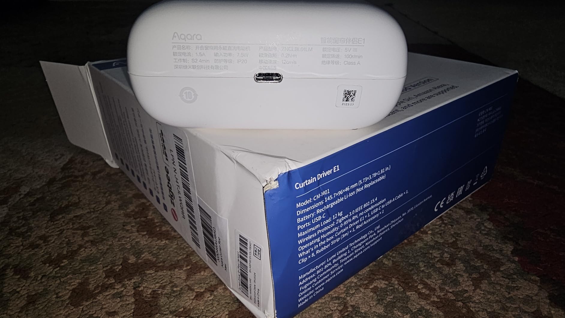 Aqara Smart Curtain Motor E1 Rod Version 1Pack, Support HomeKit Alexa IFTTT | AQARA Zigbee 3.0 HUB Required, Not Support Hubs from Other Brands, Remote-controlled Curtain Driver for Easy Daily Use customer photo 1