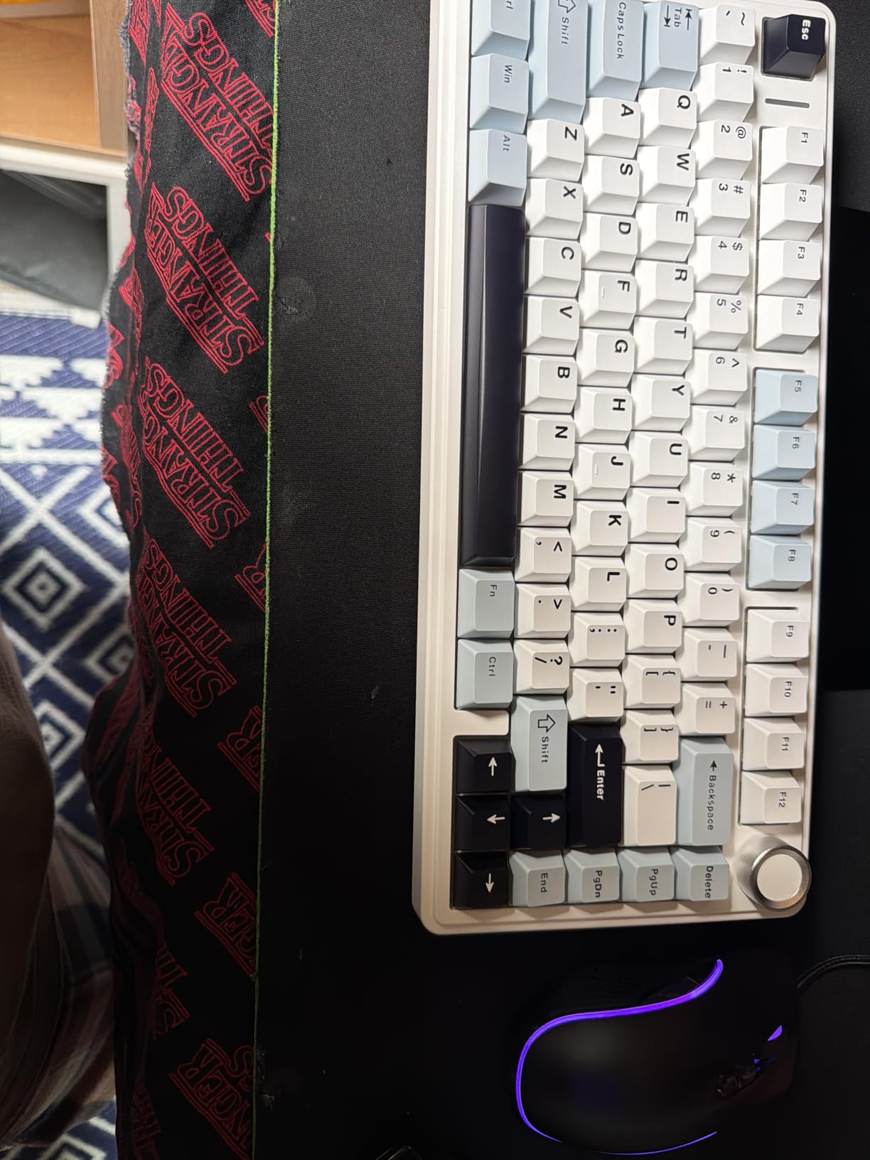 AULA F75 75% Wireless Mechanical Keyboard, Hot Swappable Creamy Keyboard, Pre-lubed Greywood Switches RGB Backlit Gaming Keyboards, 2.4GHz/Type-C/BT5.0 (Cool Black) customer photo 1