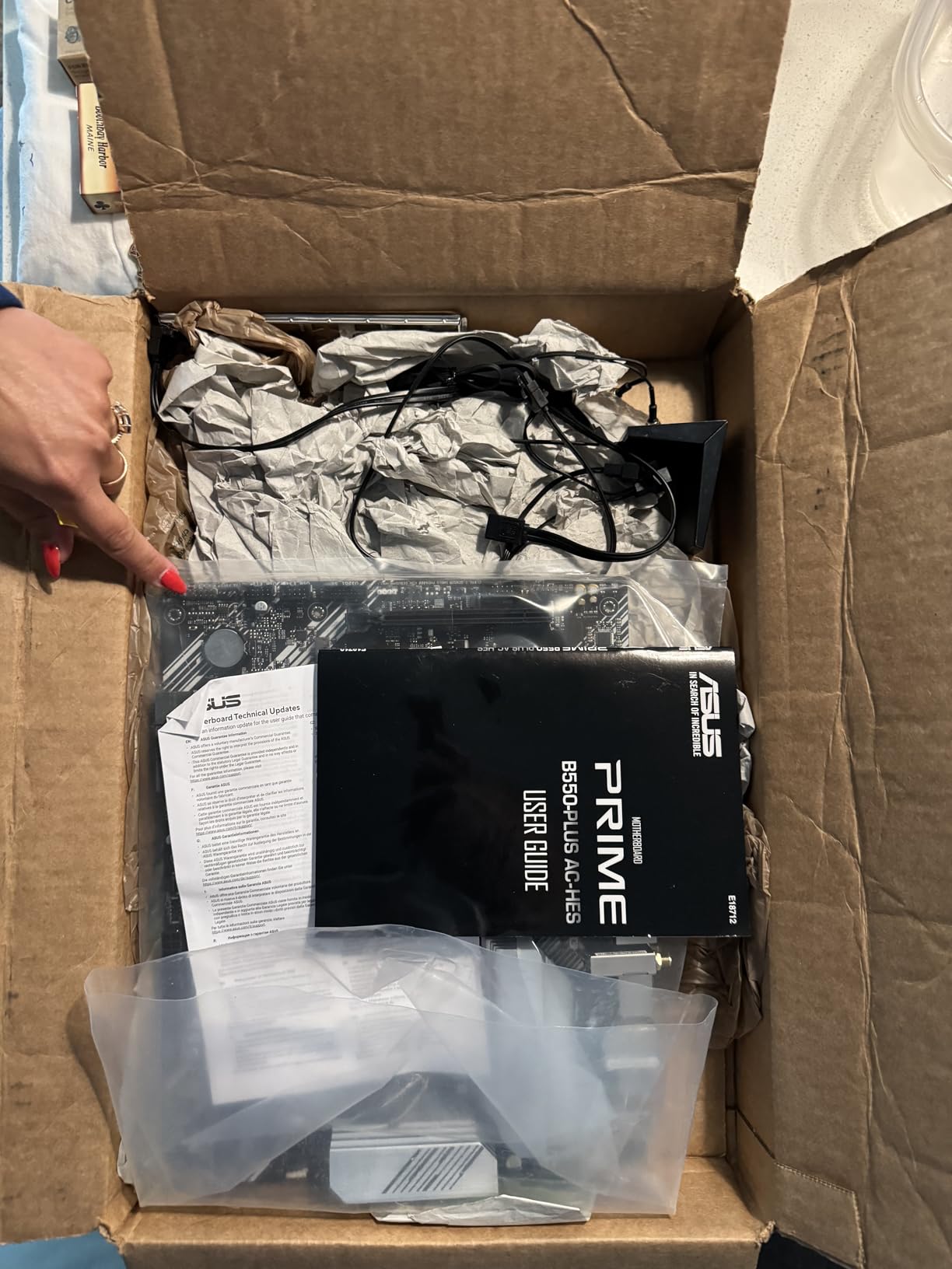 ASUS Prime B550-PLUS AC-HES AMD AM4 (3rd Gen Ryzen) ATX Motherboard (Dual M.2, PCIe 4.0, WIFI 5, 1Gb Ethernet, SATA 6 Gbps, USB 3.2 Gen 2 Type-C, Front USB 3.2 Gen 1 Type-C and CEC Tier II Ready) customer photo 1