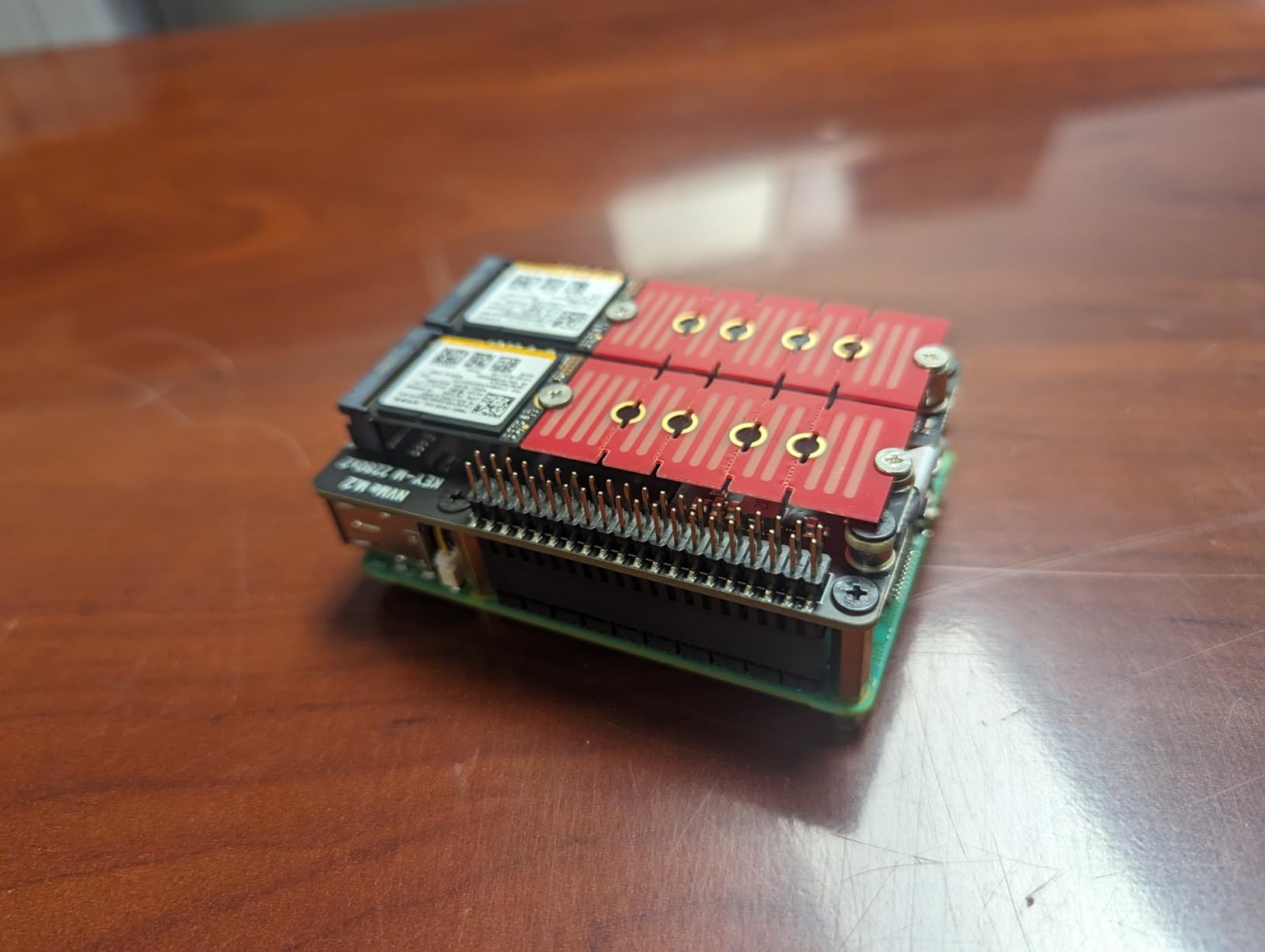 Geekworm X1004 PCIe to Dual M.2 HAT NVMe 2280 SSD Board for Raspberry Pi 5 customer photo 2