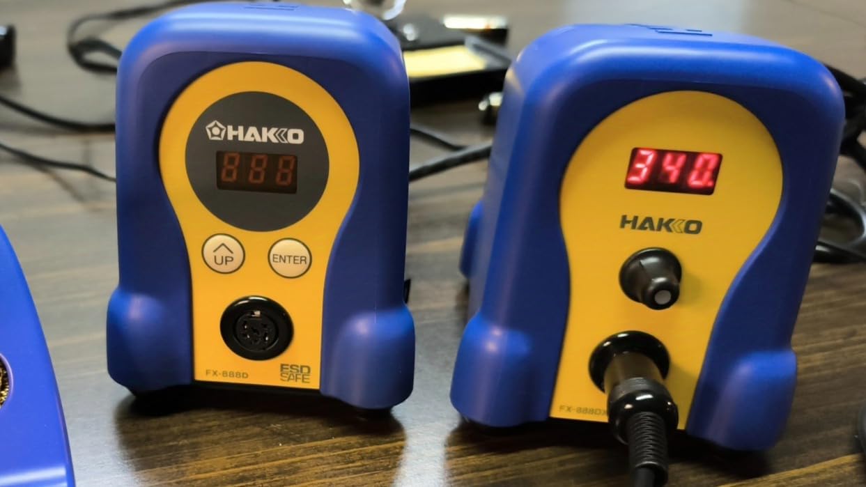 Hakko FX888DX-010BY - Digital Soldering Station with Rotary Encoder (Blue/Yellow Housing) customer photo 2