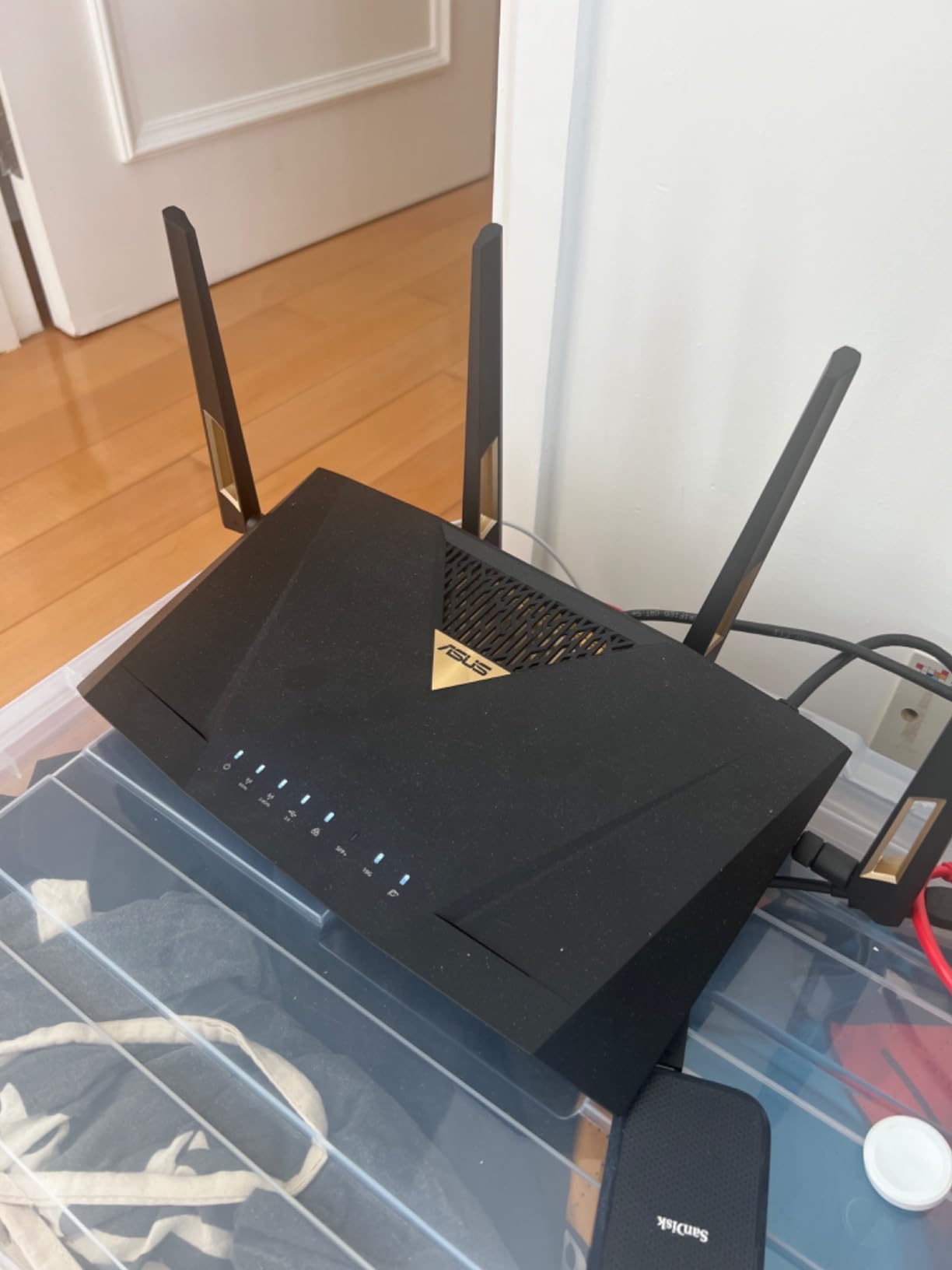 ASUS RT-BE88U WiFi 7 Router - x2 10G Ports, Up to 7.2 Gbps, Mesh Compatible | Wi-Fi 7 dual-band router with dual 10Gb ports and 34G capacity for gaming, streaming and smart home management customer photo 1