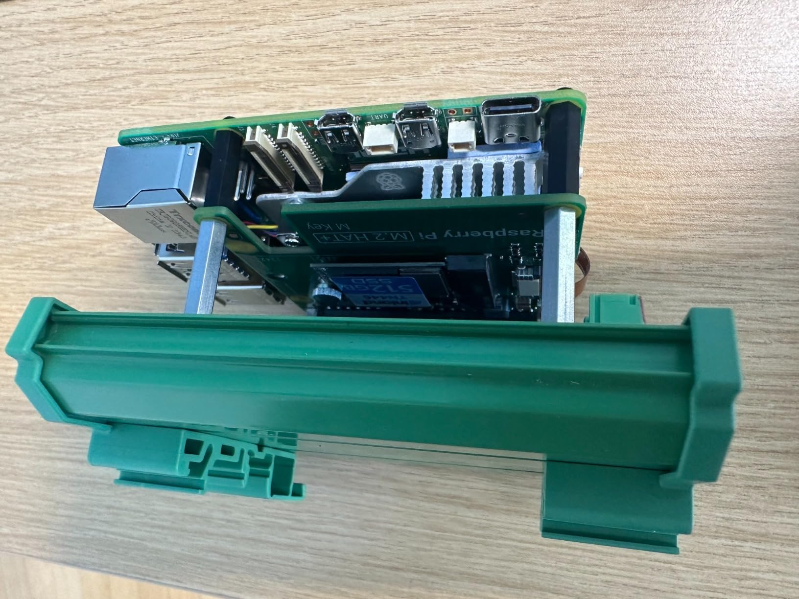Official Pi PCIe to M.2 HAT for Raspberry Pi 5, HAT + Standard | Supports NVMe Protocol M.2 Solid State Drive 2230/2242 High-Speed Reading/Writing customer photo 2