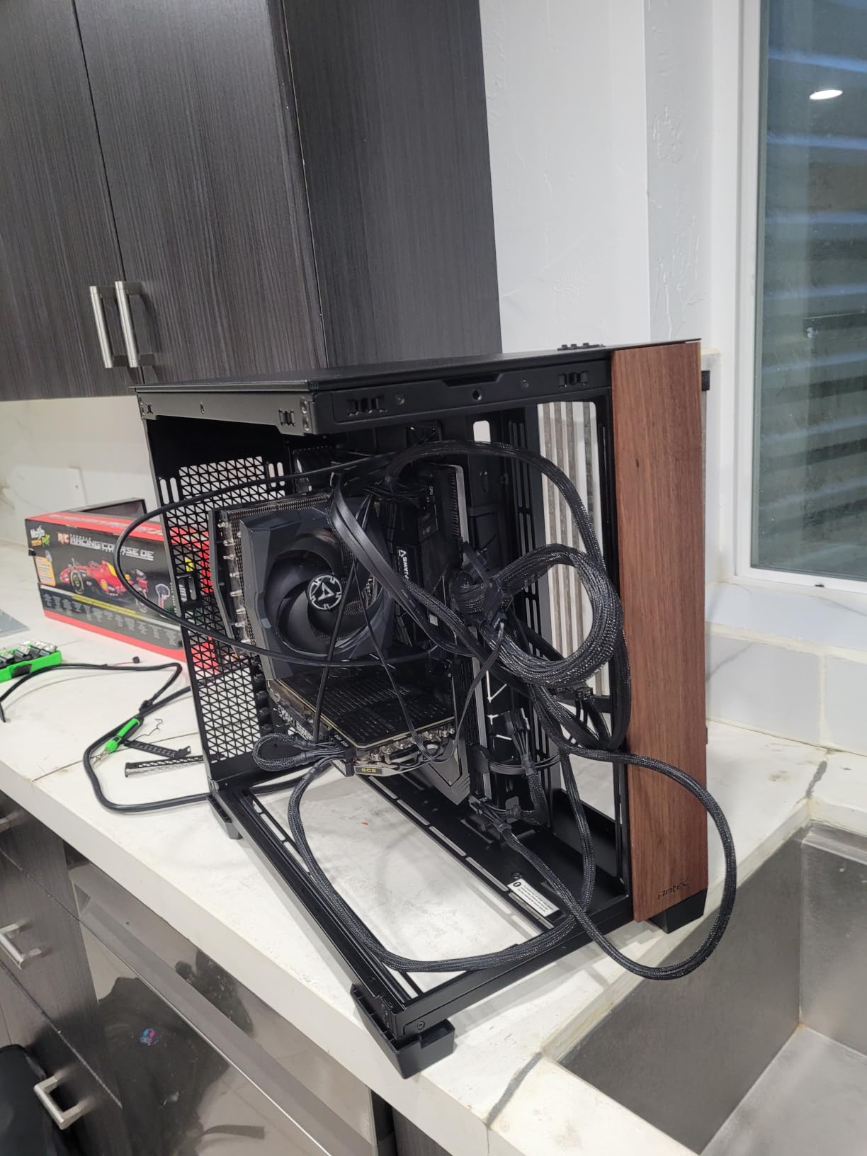 Antec C8 Wood Full-Tower E-ATX PC Case, Wooden Front Panel, No Fans | Wooden Front Panel, Seamless Tempered Glass Front & Side Panels, RTX 40 Series GPU Support, 360mm Radiator Support, Type-C customer photo 2