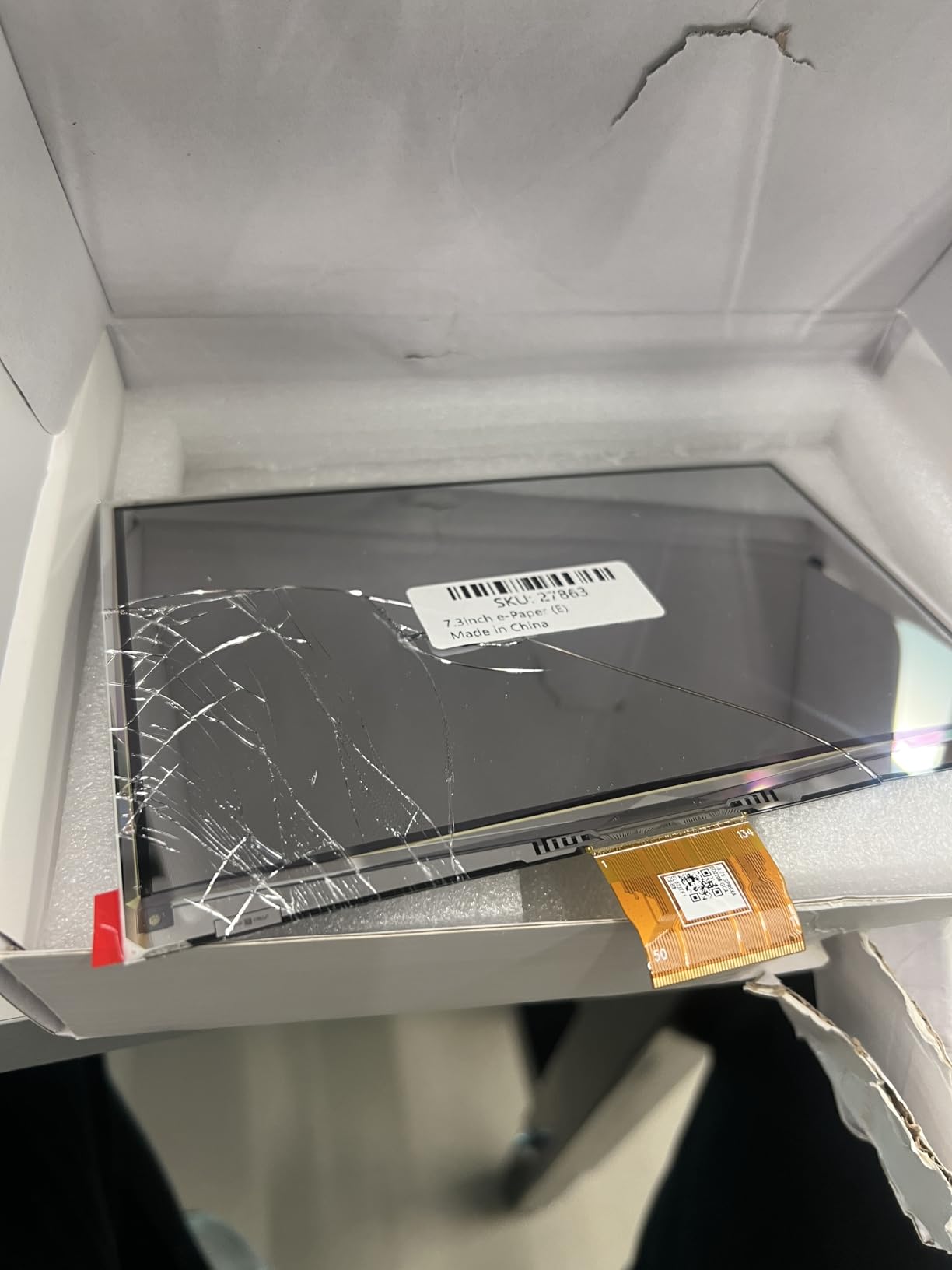 Waveshare 7.3inch 6-Color E-Paper Display Module, Compatible with Raspberry Pi 5/4B/3B/Zero/Zero W/Zero 2W/Pico/Pico W/Pico WH, Support Jetson Nano/Jetson Orin Nano customer photo 2