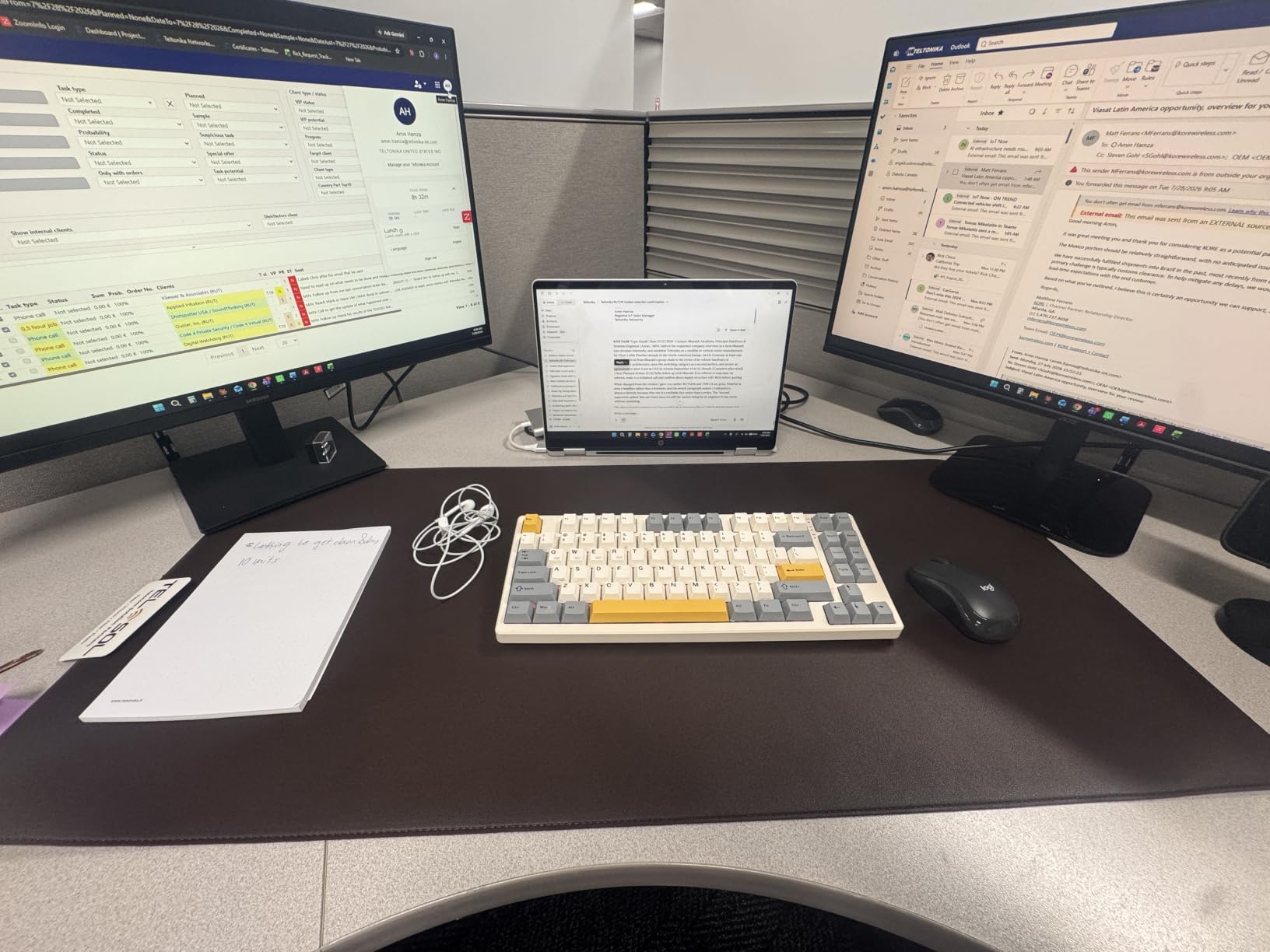 AFIING Large Desk Mat 55