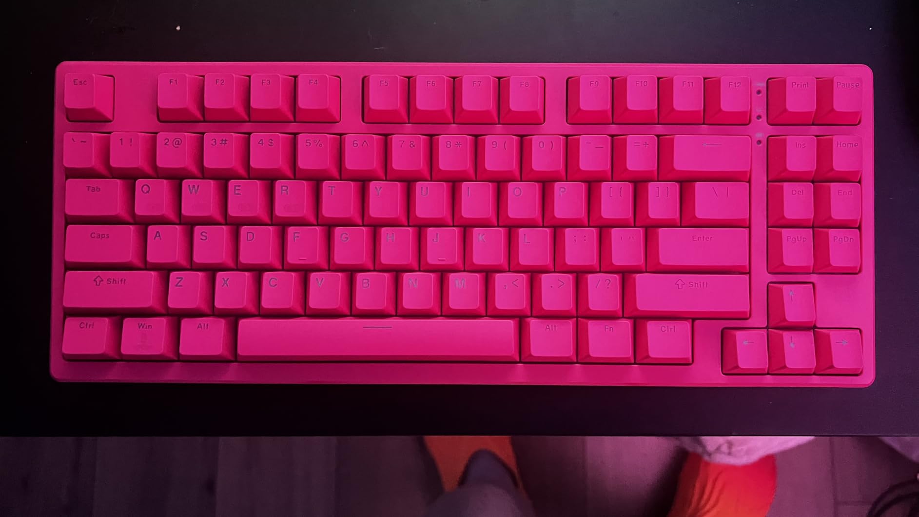 Kisnt KN85 Wireless Mechanical Keyboard, 75% Layout, Bluetooth/2.4GHz/USB-C, Custom RGB Backlit, Hot-Swappable Linear Switch, Creamy Sound for Gaming/Typing (Retro Beige) customer photo 1