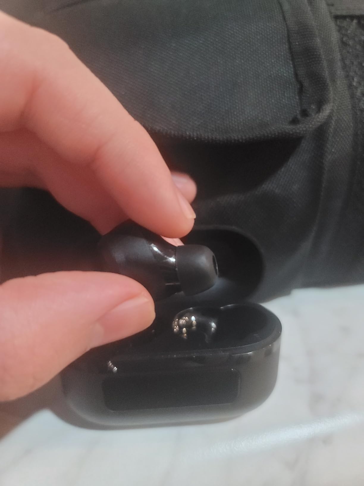 TOZO NC9 Hybrid Active Noise Cancelling Wireless Earbuds, 60H, LED Display | 6 Mic ENC Clear Calls, Deep Bass Sound, IPX8, in Ear Bluetooth 5.3 Headphones, 32 EQs via APP, Comfort Fit Ear Buds, Black customer photo 1