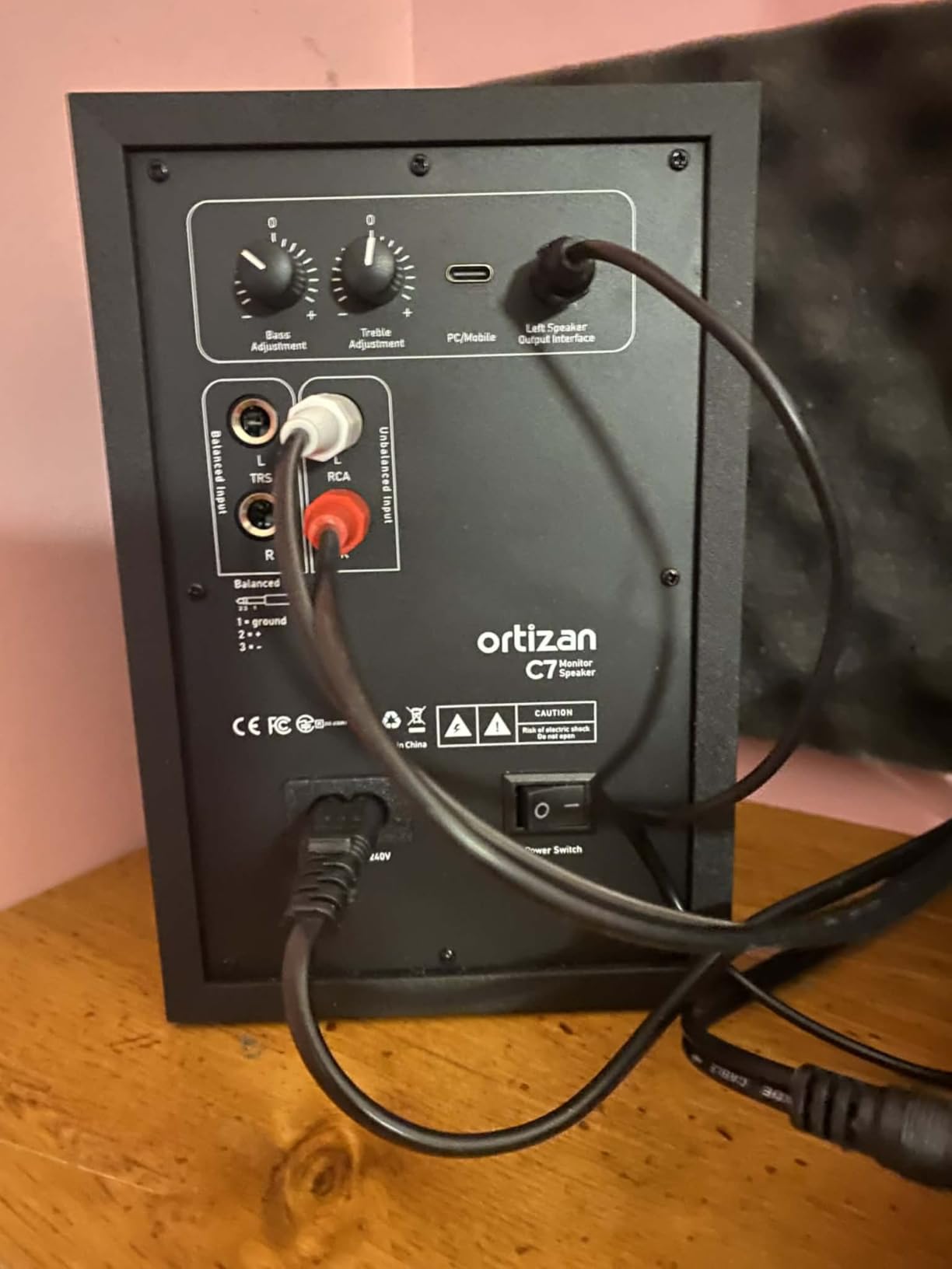 Ortizan C7 Powered Studio Monitors Pair with Bluetooth 5.3, Black | FOR HOME STUDIOS customer photo 2