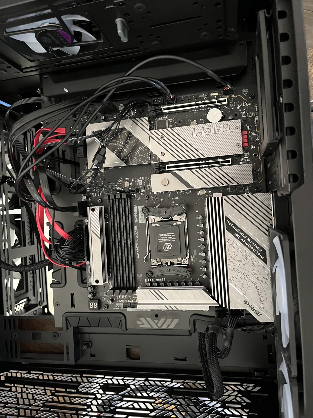 ASRock X870E Taichi Lite Ryzen Socket AM5 DDR5 DIMMs 8200 256 GB X870 EATX Motherboard 5G LAN M.2 USB4 WiFi7 customer photo 1