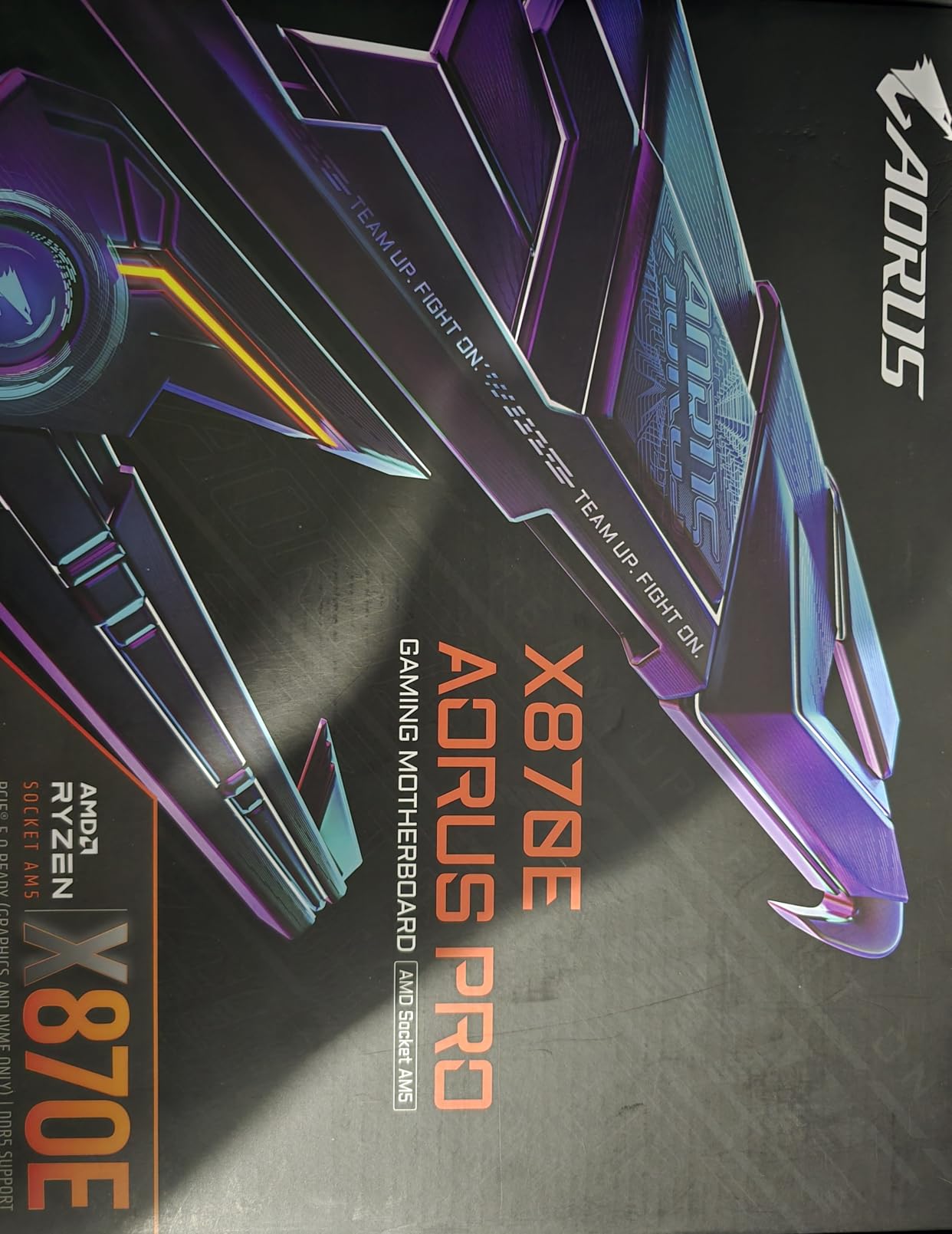 GIGABYTE X870E AORUS PRO AMD AM5 LGA 1718 Motherboard, ATX, DDR5, 4X M.2, PCIe 5.0, USB4, WIFI7, 2.5GbE LAN, EZ-Latch, 5-Year Warranty customer photo 2