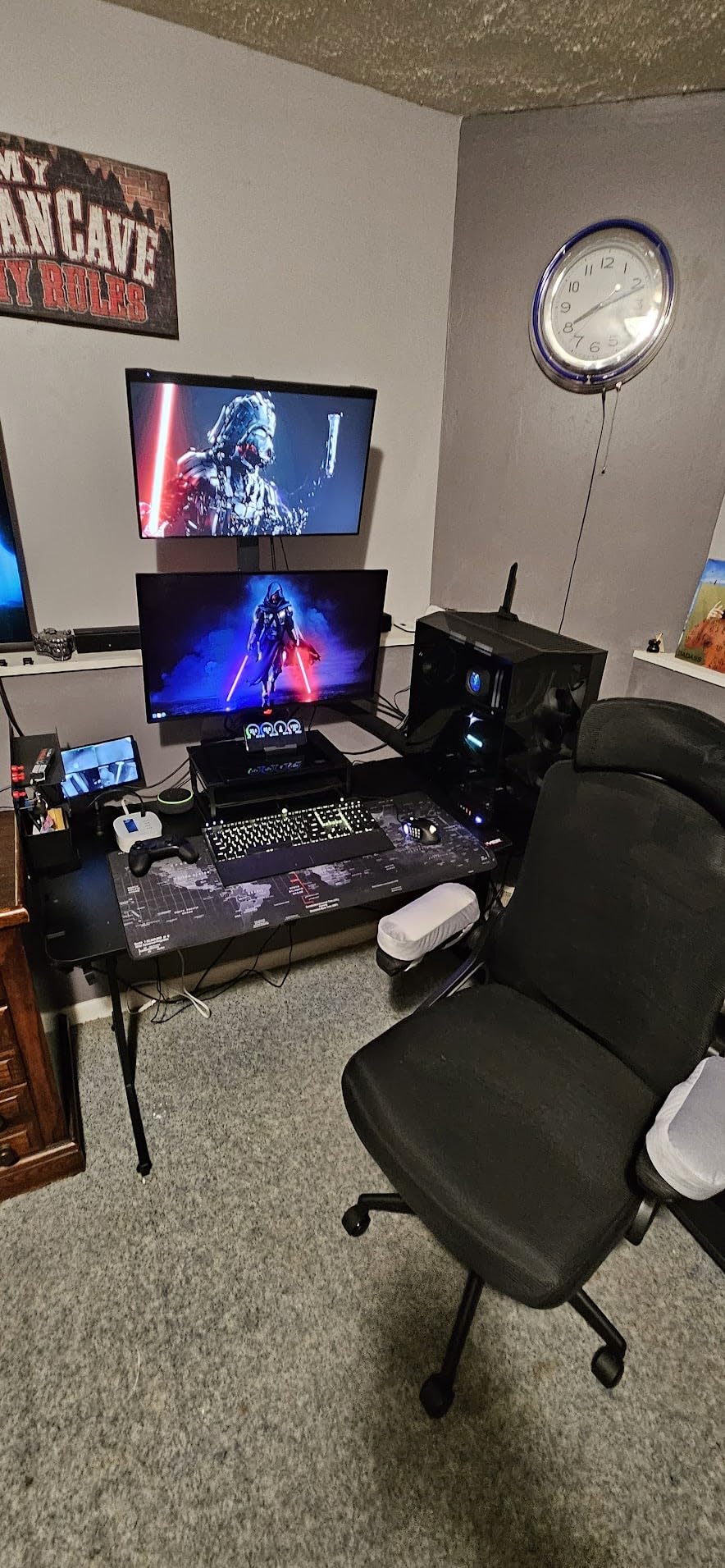 darkFlash Full-Tower ATX Gaming PC Case, Back Plug-in Motherboard, Vertical GPU Mounting, Dual-Chamber, Panoramic Glass, Up to 2 x 360mm Radiators, RTX 40 Compatible(DY470) customer photo 1