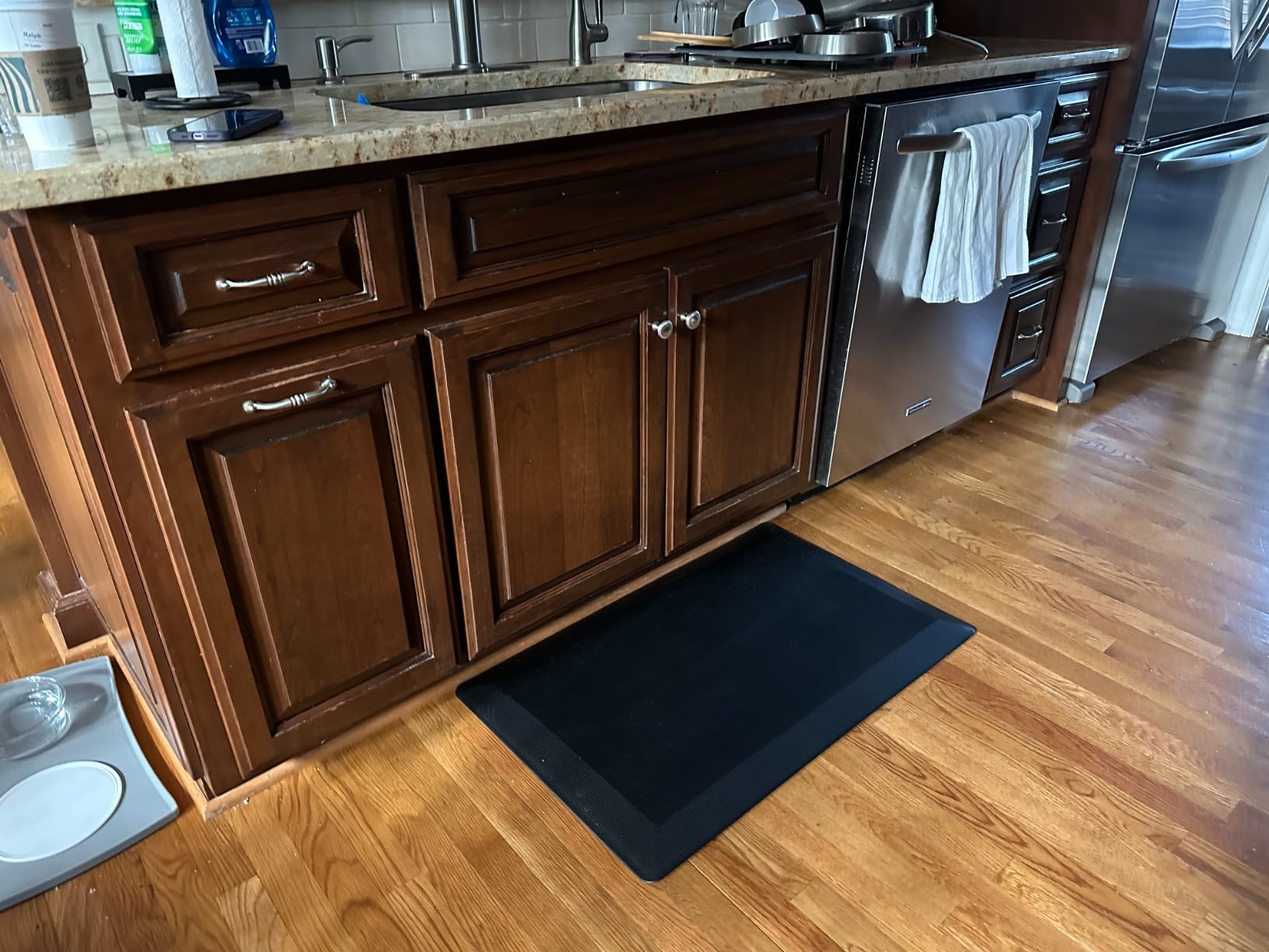 Tyrot Extra Thick Anti Fatigue Mat for Kitchen Floor, 20x32, Black | 9/10 Inch Thick, Cushioned Standing Desk Mat, Memory Foam Ergonomic, Non-Slip Comfort Waterproof Rug for Office, Sink, Garage customer photo 2