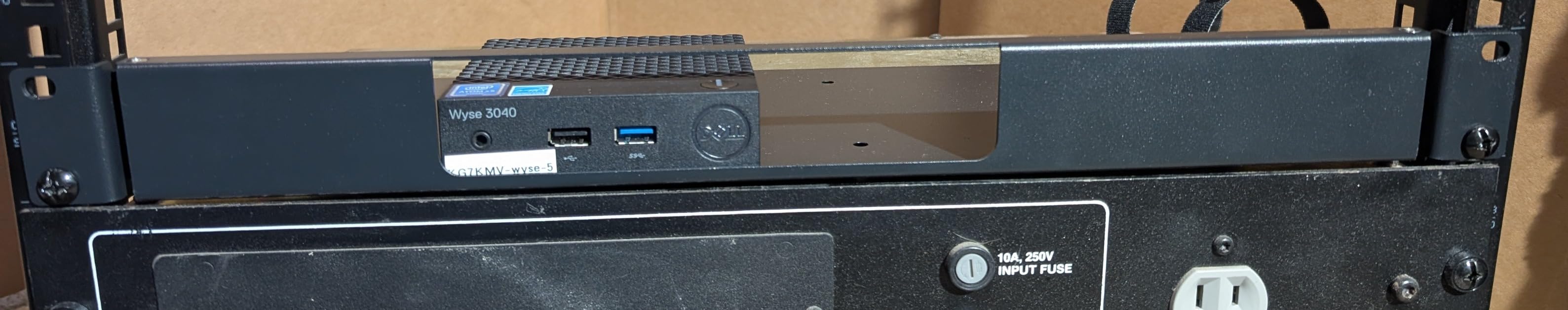 1U Hinged Mini Rack Mount for HP Mini PC in 19