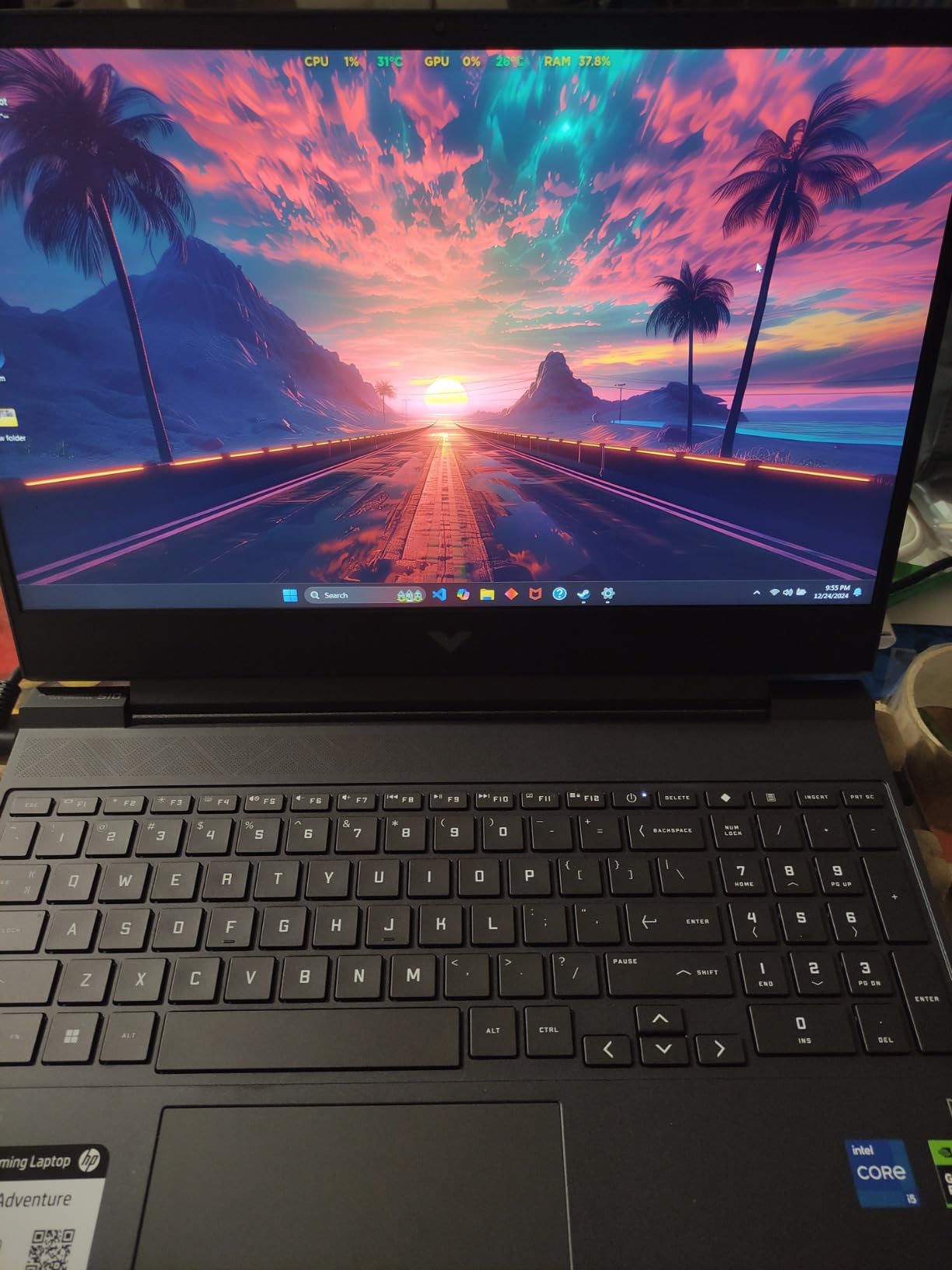 HP Victus 15.6 inch FHD 144Hz Gaming Laptop Intel Core i5-13420H NVIDIA GeForce RTX 4050 6GB - 16GB DDR4 512GB SSD Mica Silver (2024) customer photo 2