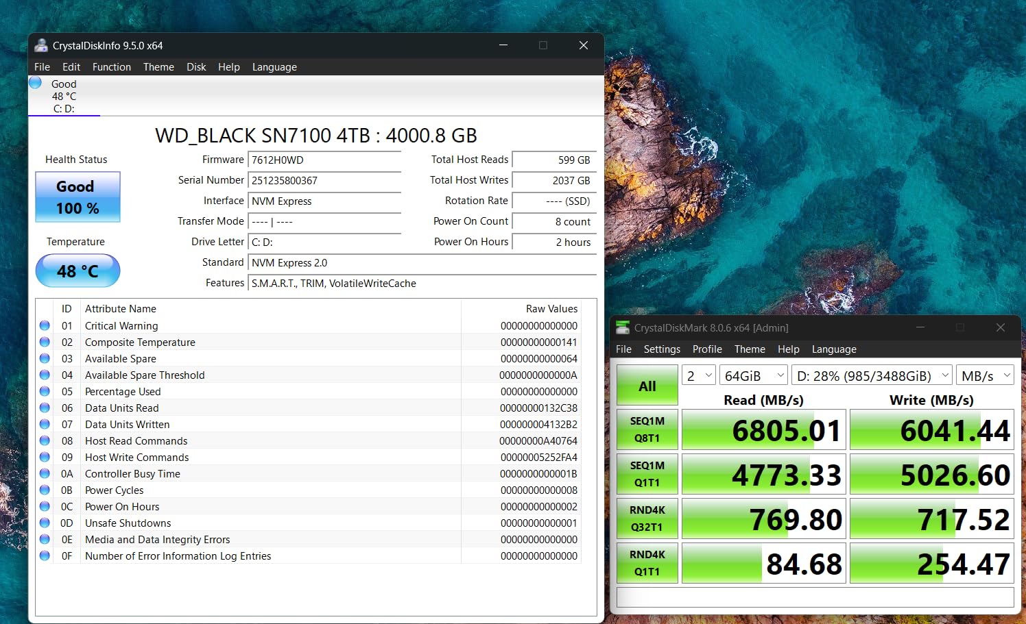 WD_Black SN7100 1TB NVMe SSD - Gen4 PCIe, M.2 2280, Up to 7,250 MB/s Read Speed, Up to 6,900 MB/s Write Speed, Next Gen TLC 3D NAND, for Laptops, Handheld Gaming Devices customer photo 2