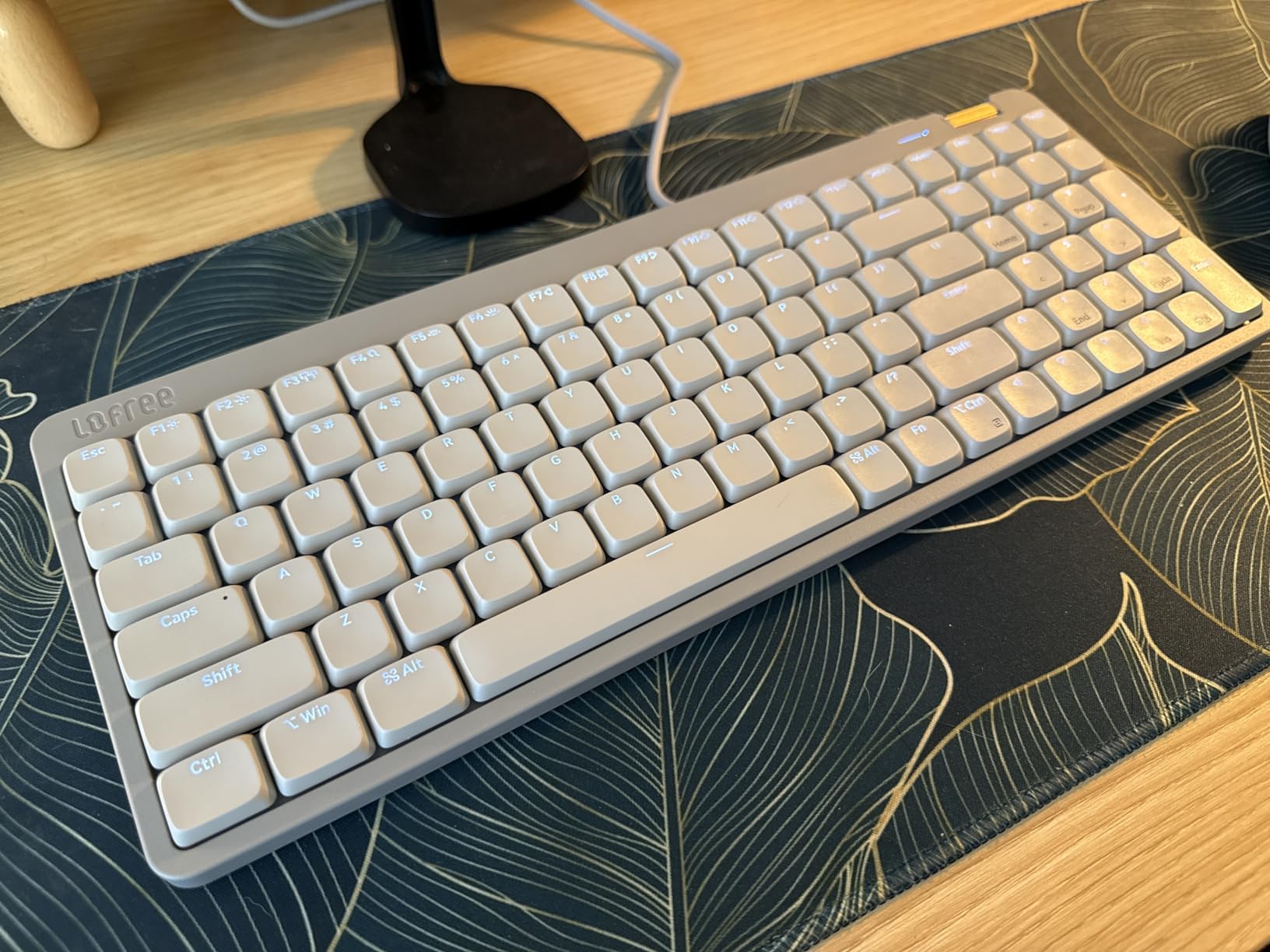 Lofree Flow Lite 100 Keys Low Profile Mechanical Keyboard, Swappable Rechargeable Wireless Keyboard with 2.4G Receiver, Bluetooth and Wired Connection for Windows, Mac / Specter Linear Switches (Marble) customer photo 1