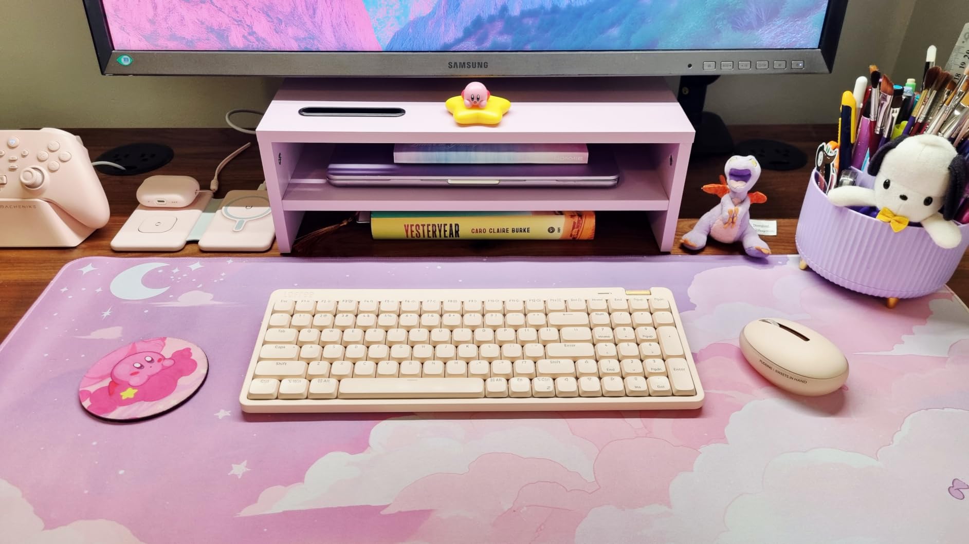 Lofree Flow Lite 100 Keys Low Profile Mechanical Keyboard, Swappable Rechargeable Wireless Keyboard with 2.4G Receiver, Bluetooth and Wired Connection for Windows, Mac / Specter Linear Switches (Marble) customer photo 2