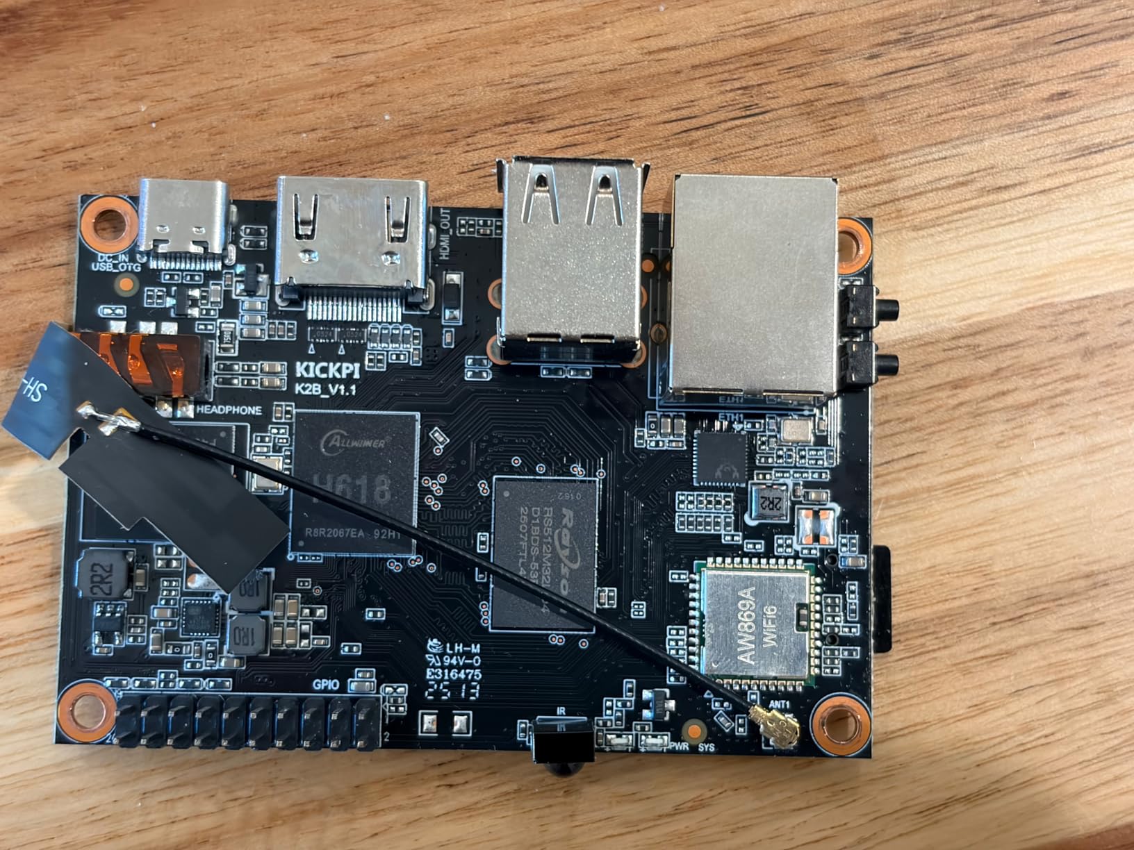 K2B Single Board Computer, Allwinner H618 Quad Core 64 Bit Development Board Up to 1.5GHz 4G LPDDR4 32G eMMC Run Android 12.0/Ubuntu 2204 customer photo 2