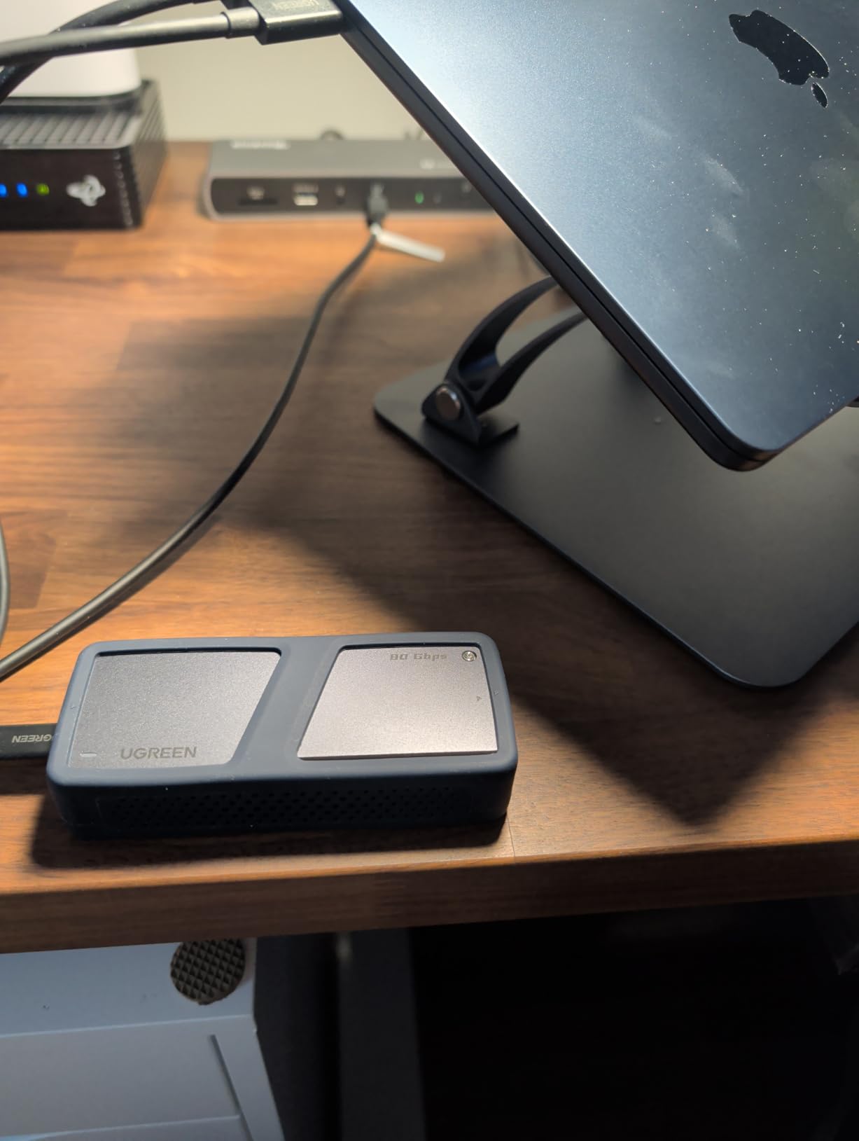 UGREEN 80Gbps M.2 NVMe SSD Enclosure with Cooling Fan | SSD Enclosure for M Key/B&M Key 2280 NVMe SSDs up to 8TB, Compatible with Thunderbolt 5/4/3 and USB4/3.2/3.1/3.0 customer photo 2