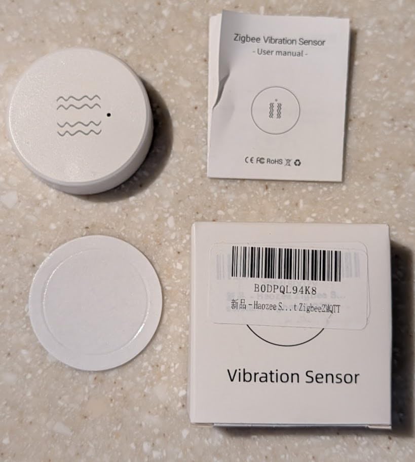 Haozee Smart Vibration Sensor Alarm, Real-time Monitoring | Door/Window Vibration Detection Alarm for Home Security, App Remote Control, Supports Home Assistant Zigbee2MQTT customer photo 2