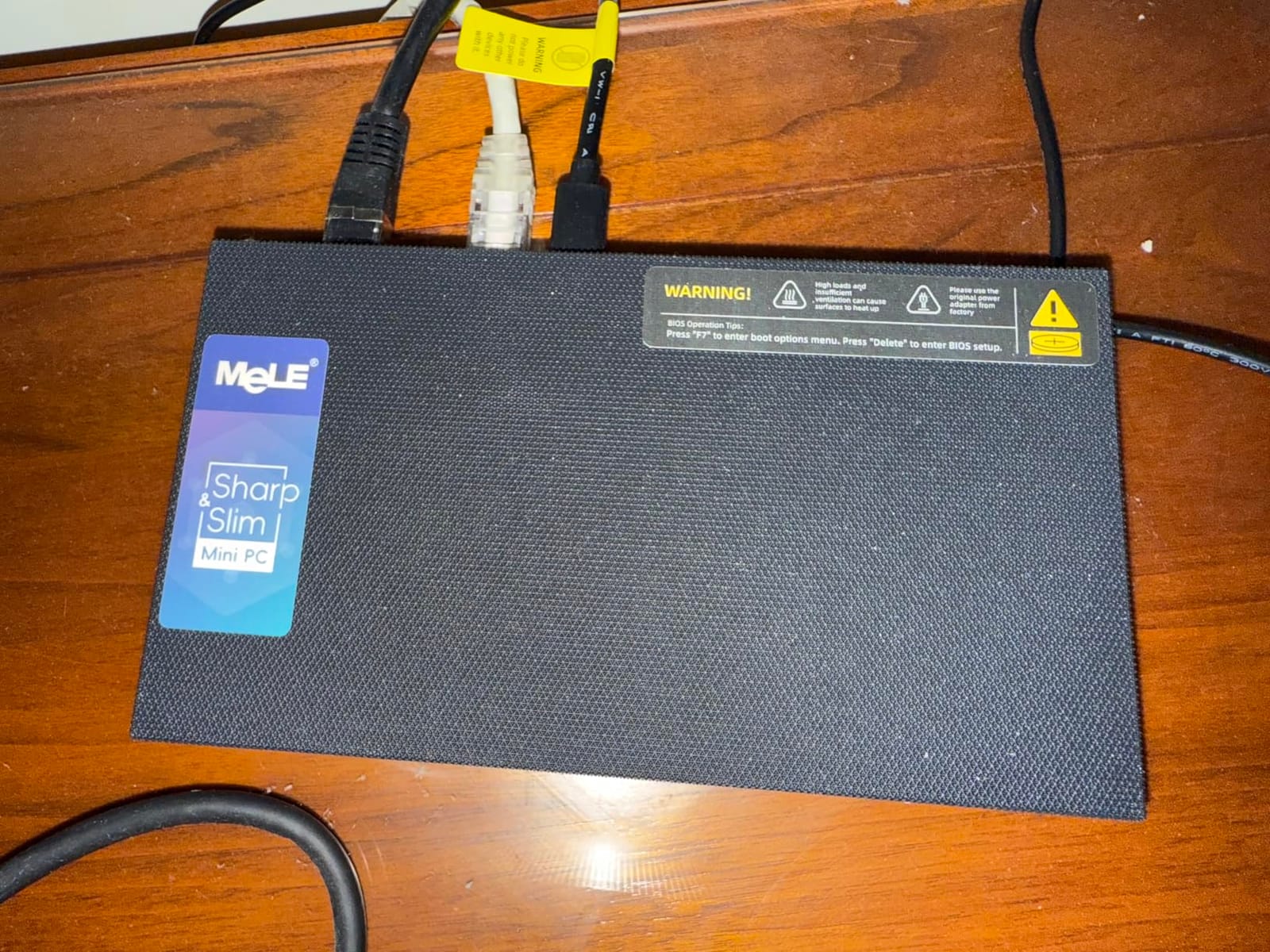 MeLE Business-Grade QuieterDL Fanless N150 Mini PC Dual 2.5G LAN 8GB 128GB | 2 Intel I226-V LAN for Home Private NAS & Soft Router, Support HDMI + USB-C + DP1.4 4K Triple Display, WiFi5, Win11 Pro, 0dB customer photo 1