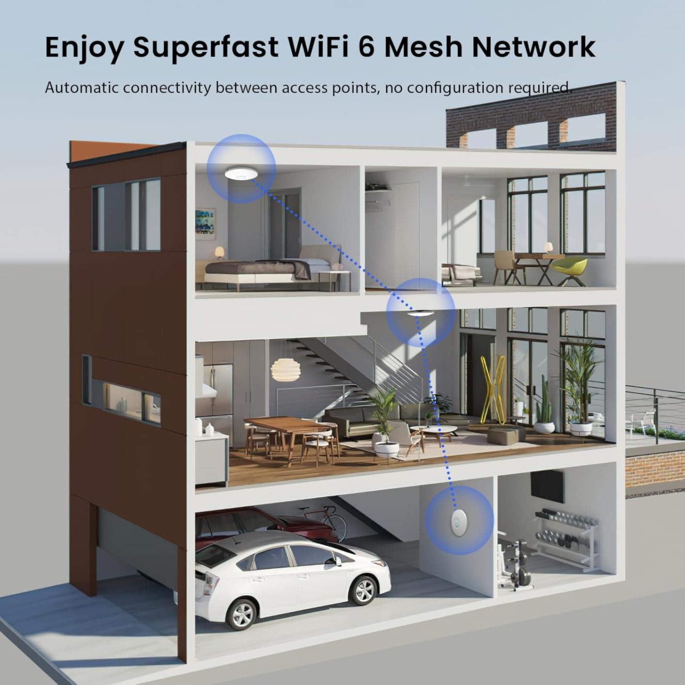 Tenda WiFi 6 AX3000 Dual-Band Ceiling Mount WiFi Access Point (I29-V2.0) customer photo 2