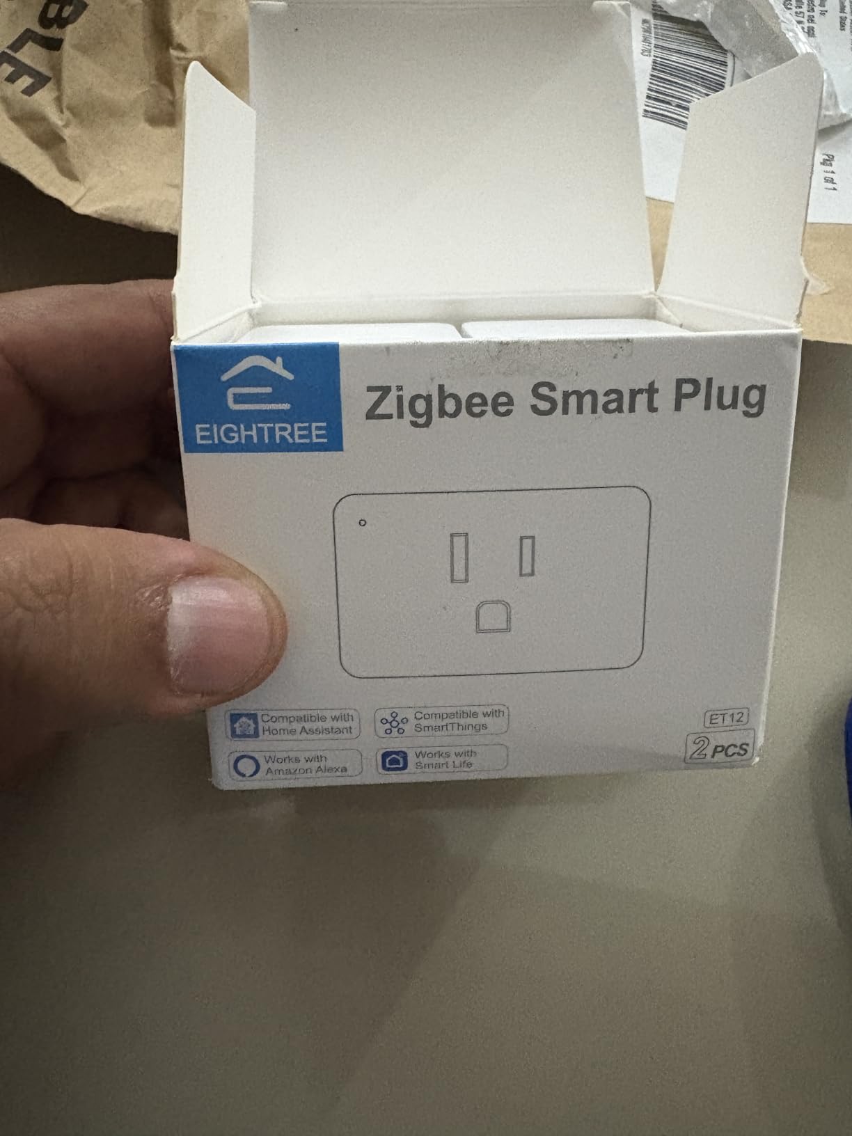 EIGHTREE ZigBee Smart Plug with Real-time Energy Monitoring 15A 4-Pack | Zigbee Repeater, ETL Certified, ZigBee Hub Required, Compatible with Alexa & Home Assistant & SmartThings, Timer & Schedule customer photo 1