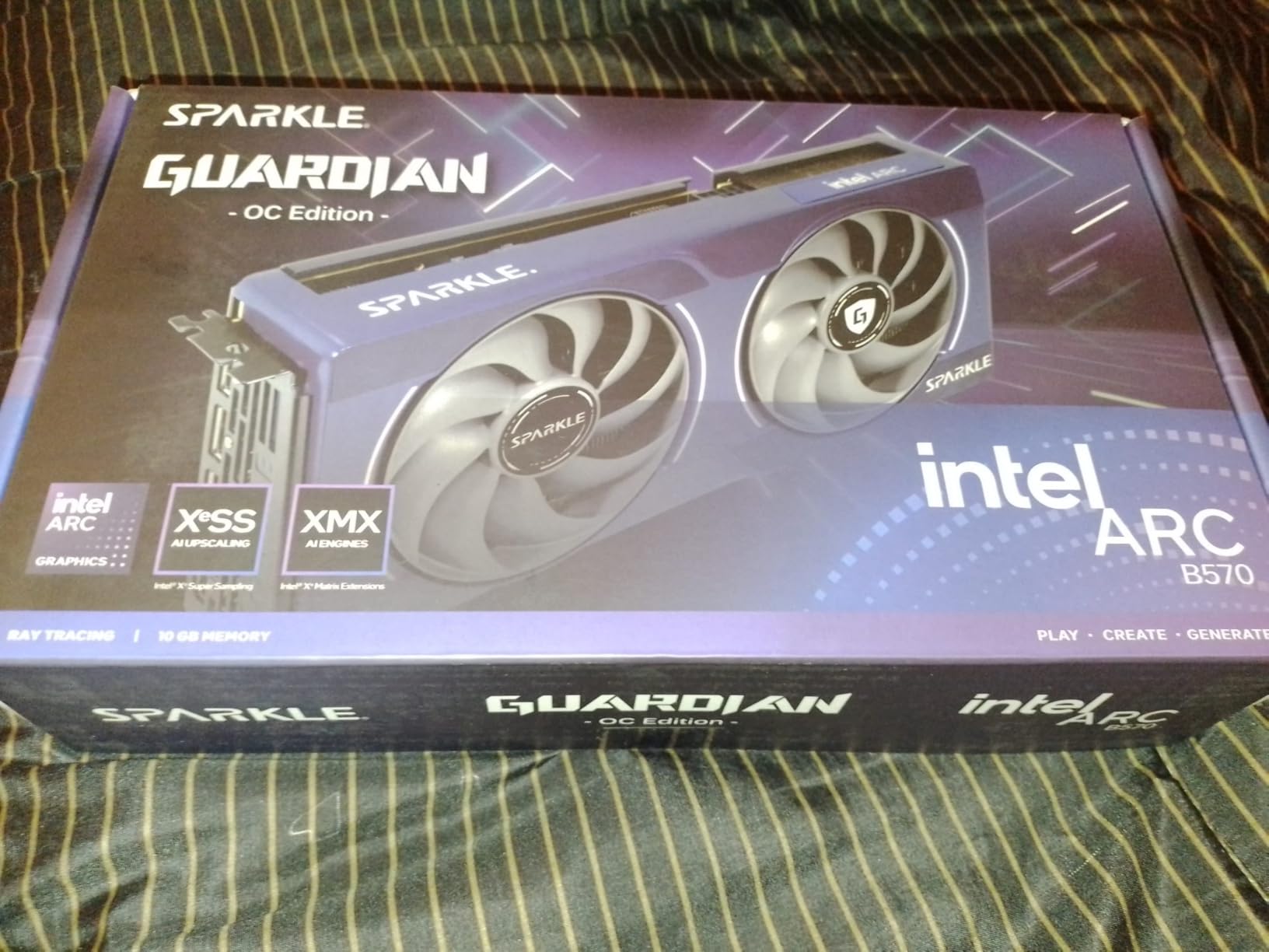 Sparkle Intel Arc B570 Guardian OC Graphics Card, 10GB GDDR6, Torn Cooling 2.0, Axial Fan, Breathing Light, Metal Backplate, SB570G-10GOC customer photo 1