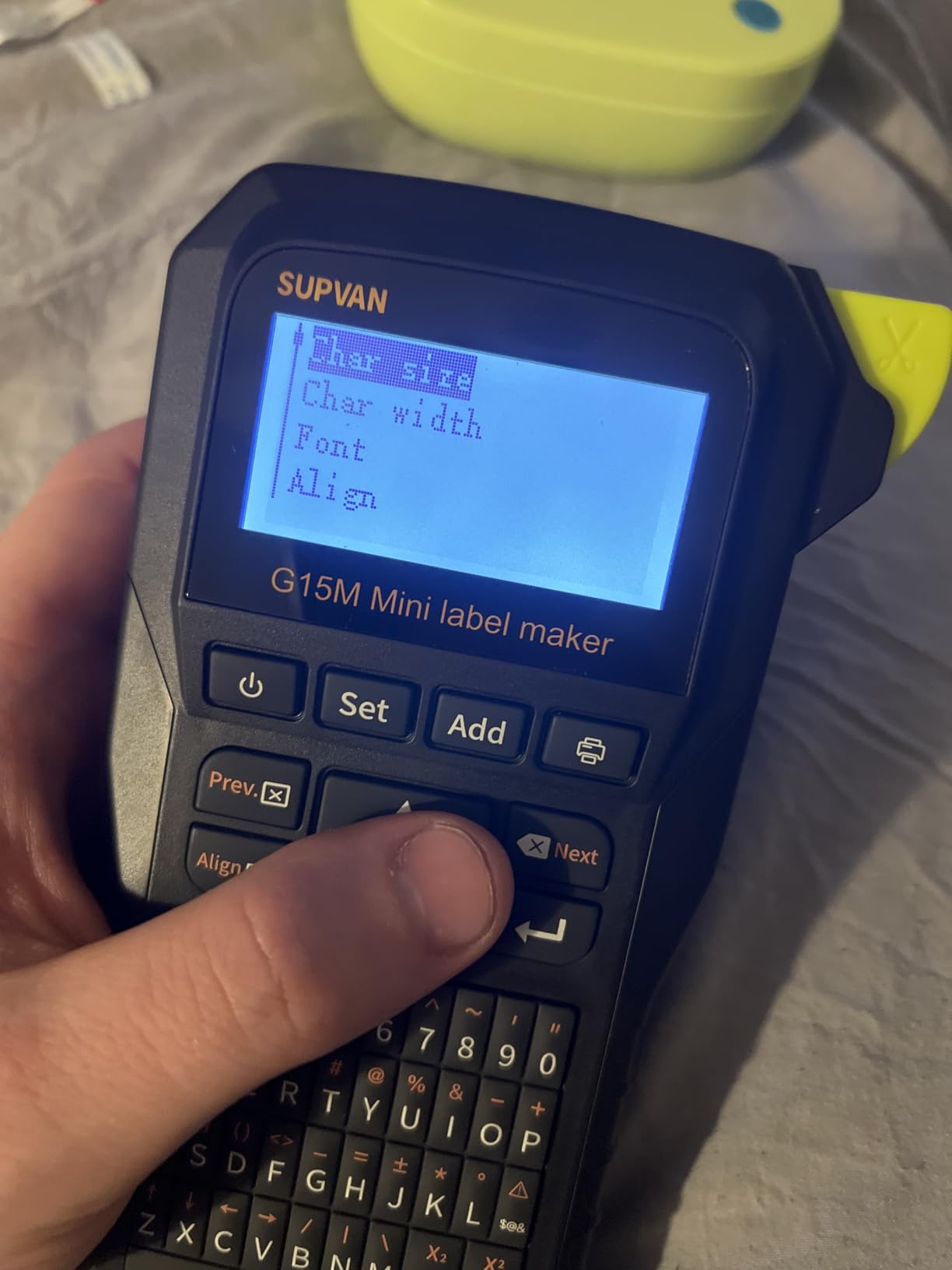 SUPVAN G15M Mini Portable Label Maker Machine with Heat Shrink Tube | Heat Shrink Tube & Multiple Label Types, Rechargeable, Minimal Margin, LCD Backlit, Thermal Transfer customer photo 1