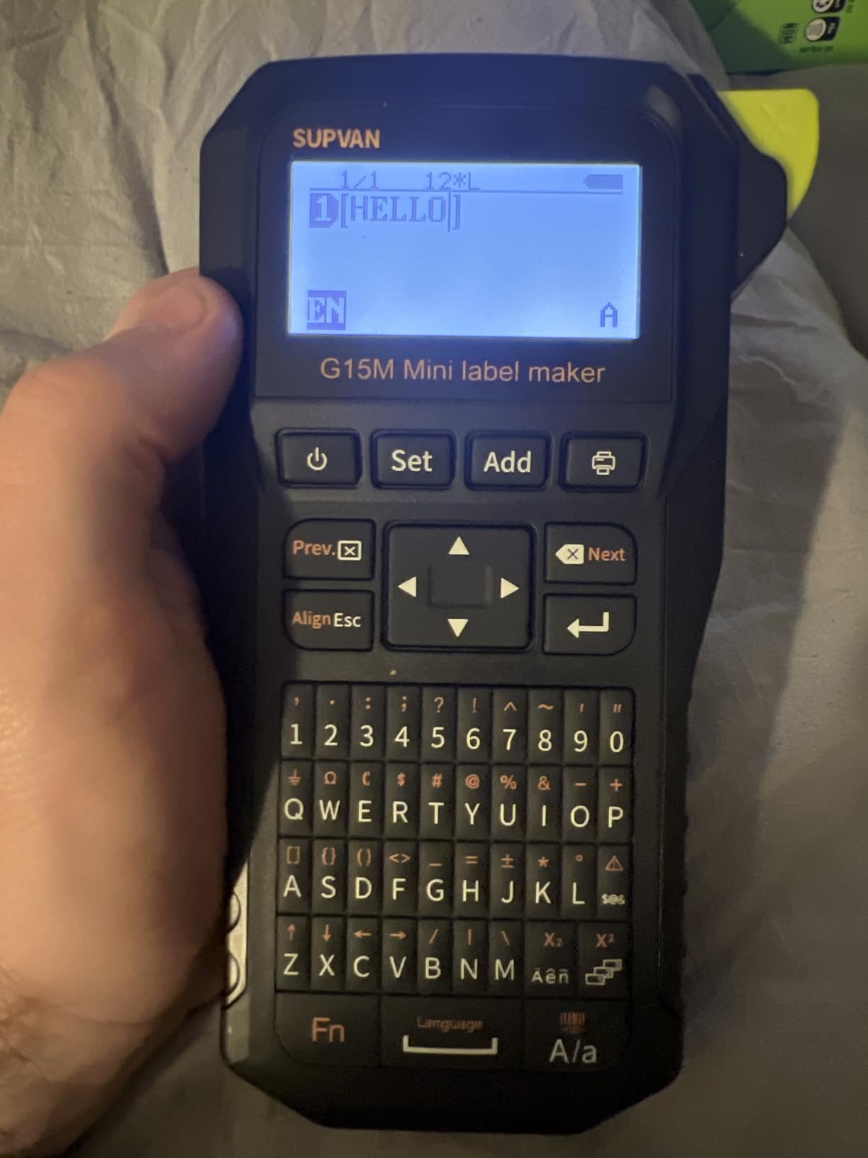 SUPVAN G15M Mini Portable Label Maker Machine with Heat Shrink Tube | Heat Shrink Tube & Multiple Label Types, Rechargeable, Minimal Margin, LCD Backlit, Thermal Transfer customer photo 2