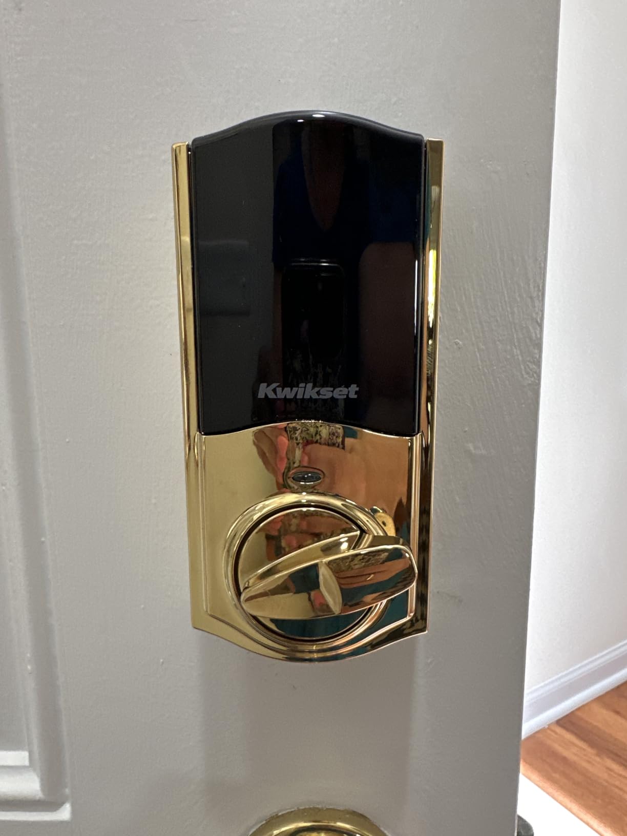 Kwikset HomeConnect 620 Z-Wave Long Range Enabled Keypad Smart Lock Convenient Keyless Entry, Customizable User Codes, Ring Alarm Compatible, Hub Required, Sold Separately Polished Brass Traditional customer photo 1
