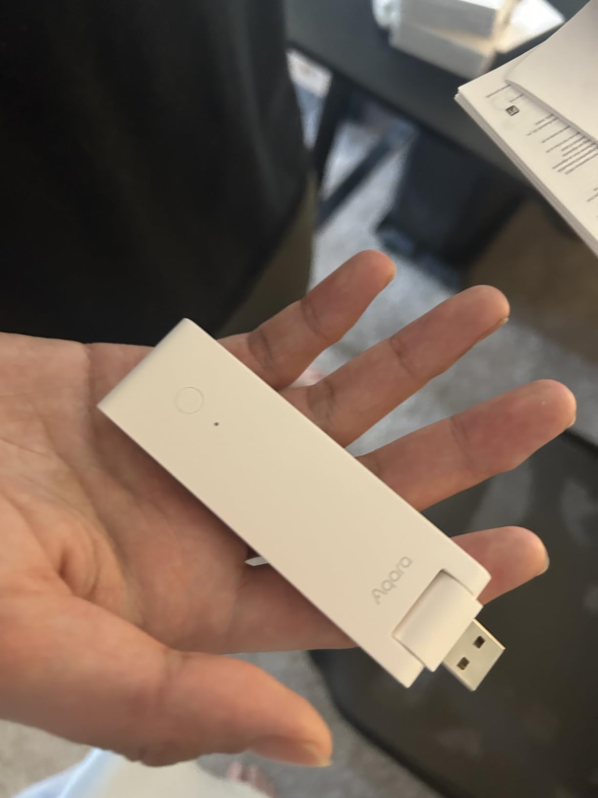 Aqara Smart Hub M100 for Home Automation, Matter Controller, Thread Border Router, Features Aqara Zigbee (Not Third-Party), Wi-Fi, Supports Apple HomeKit, Amazon Alexa, IFTTT, Home Assistant customer photo 2