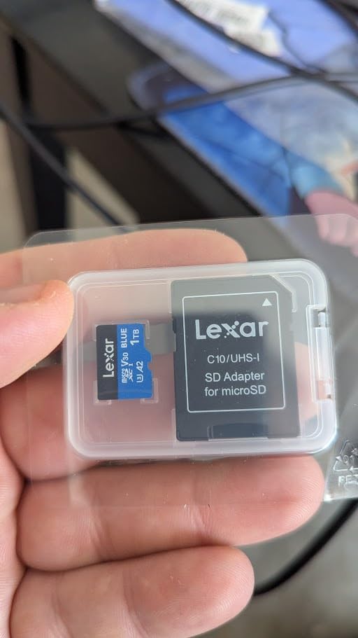 Lexar 128GB Blue Micro SD Card Up to 160MB/s microSDXC UHS-I Memory Card | C10, U3, A2, V30, Full HD, 4K UHD, High Speed TF Card with SD Adapter customer photo 1