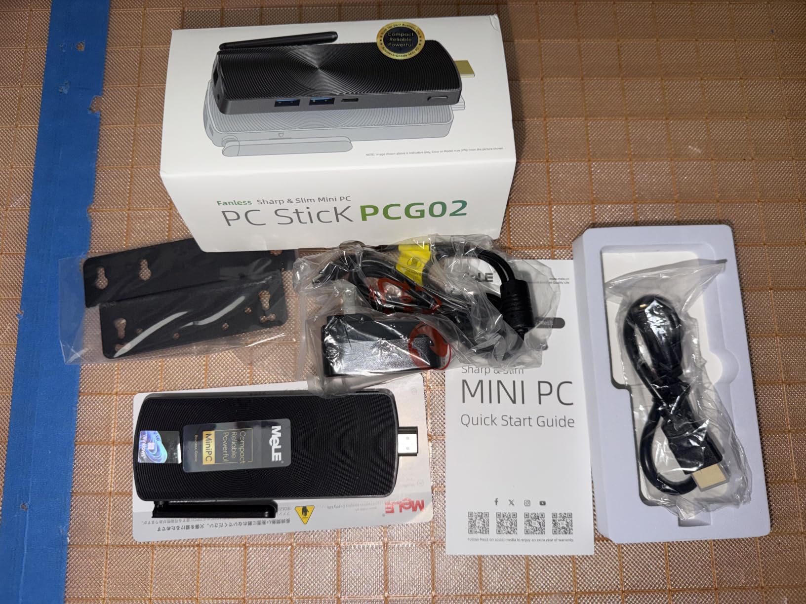 MeLE PCG02 Mini PC Stick, N100 8GB LPDDR5 128GB eMMC Fanless PC Win11 Pro | Fanless Stick Computer with Full Functional USB-C, Dual-band Wi-Fi, 4K Display Support on Business, Office, IOT, Industrial customer photo 2