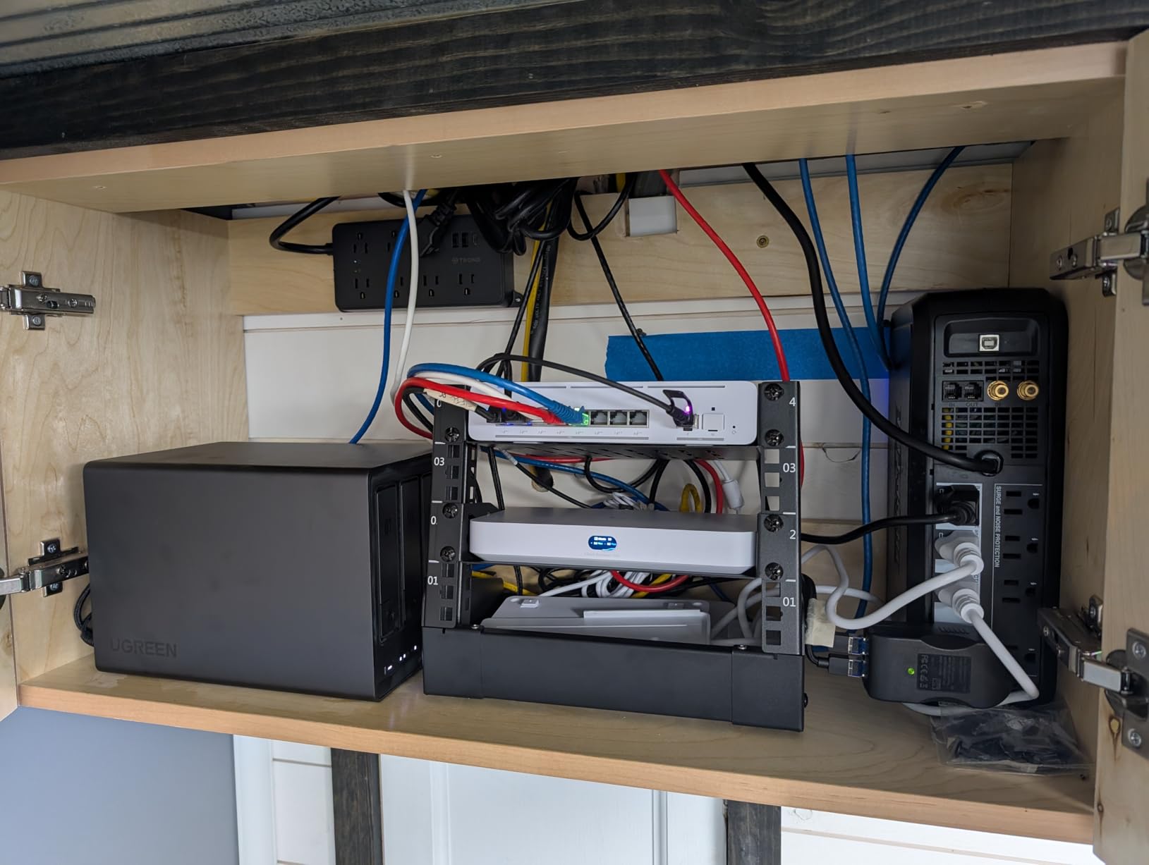 1U Rack Mount Shelf for 10