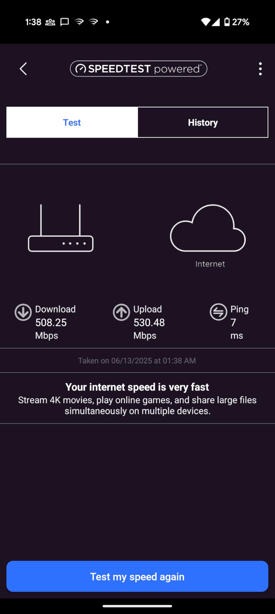 NETGEAR Nighthawk Dual-Band WiFi 7 Router (RS180) - Router Only, BE5500 Wireless Speed (up to 5.5 Gbps) - Covers up to 2,500 sq. ft., 80 Devices - 2.5 Gig Internet Port customer photo 1