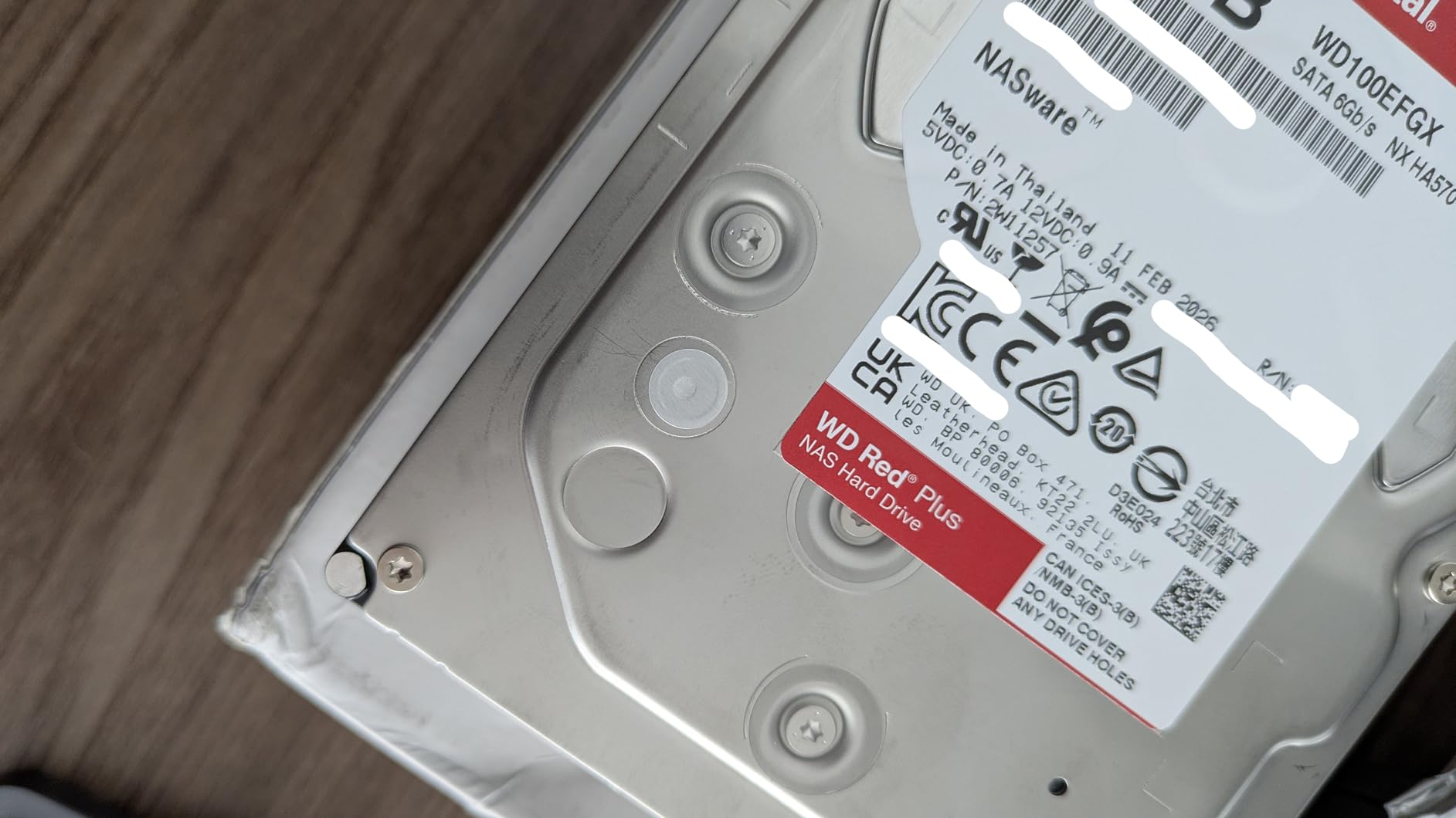 Western Digital 10TB WD Red Plus NAS Internal Hard Drive HDD - 7200 RPM, SATA 6 GB/s, CMR, 512 MB Cache, 3.5