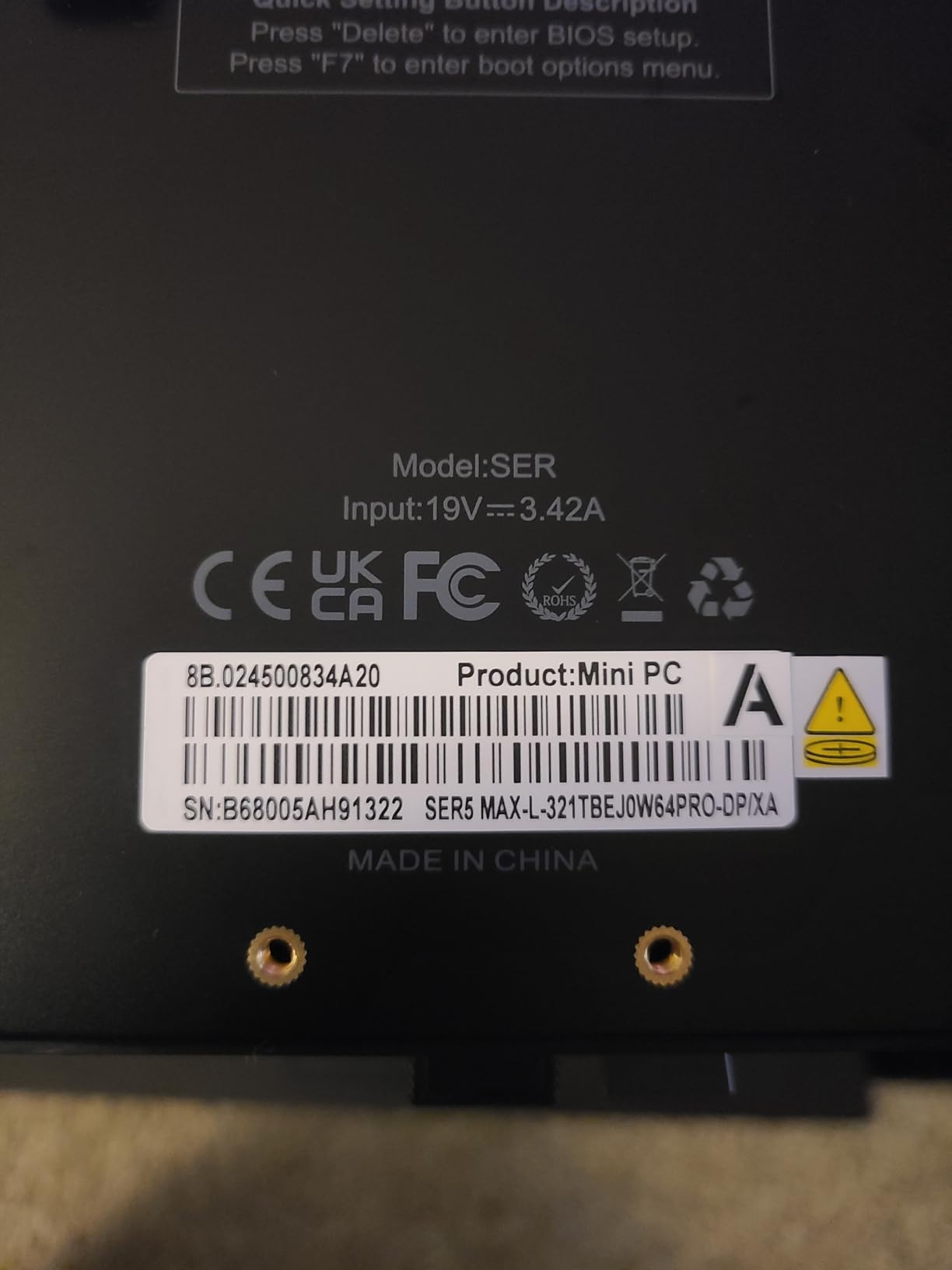 Beelink SER5 MAX Mini PC,AMD Ryzen 7 7735U(8C/16T,up to 4.75 GHz),Mini Computer 24GB LPDDR5 RAM 500GB SSD Graphics 12 core 2200 MHz,Support 4K Triple Display/HDMI+DP+Type-C/Wifi6/BT5.4/USB3.2 customer photo 1