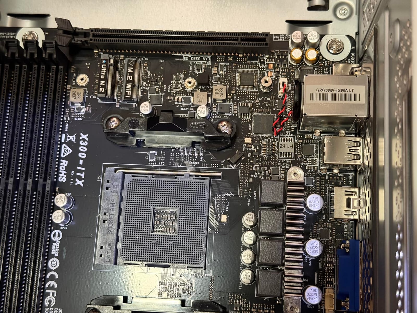 DeskMeet X300 Mini PC Barebone Kit - AMD AM4 Socket, Supports Ryzen 5000/4000/3000G CPUs, DDR4-3200MHz, PCIe 3.0 x16, Dual M.2, USB 3.2 Gen2 Type-C, 500W PSU (No CPU/RAM/Storage Included) customer photo 1