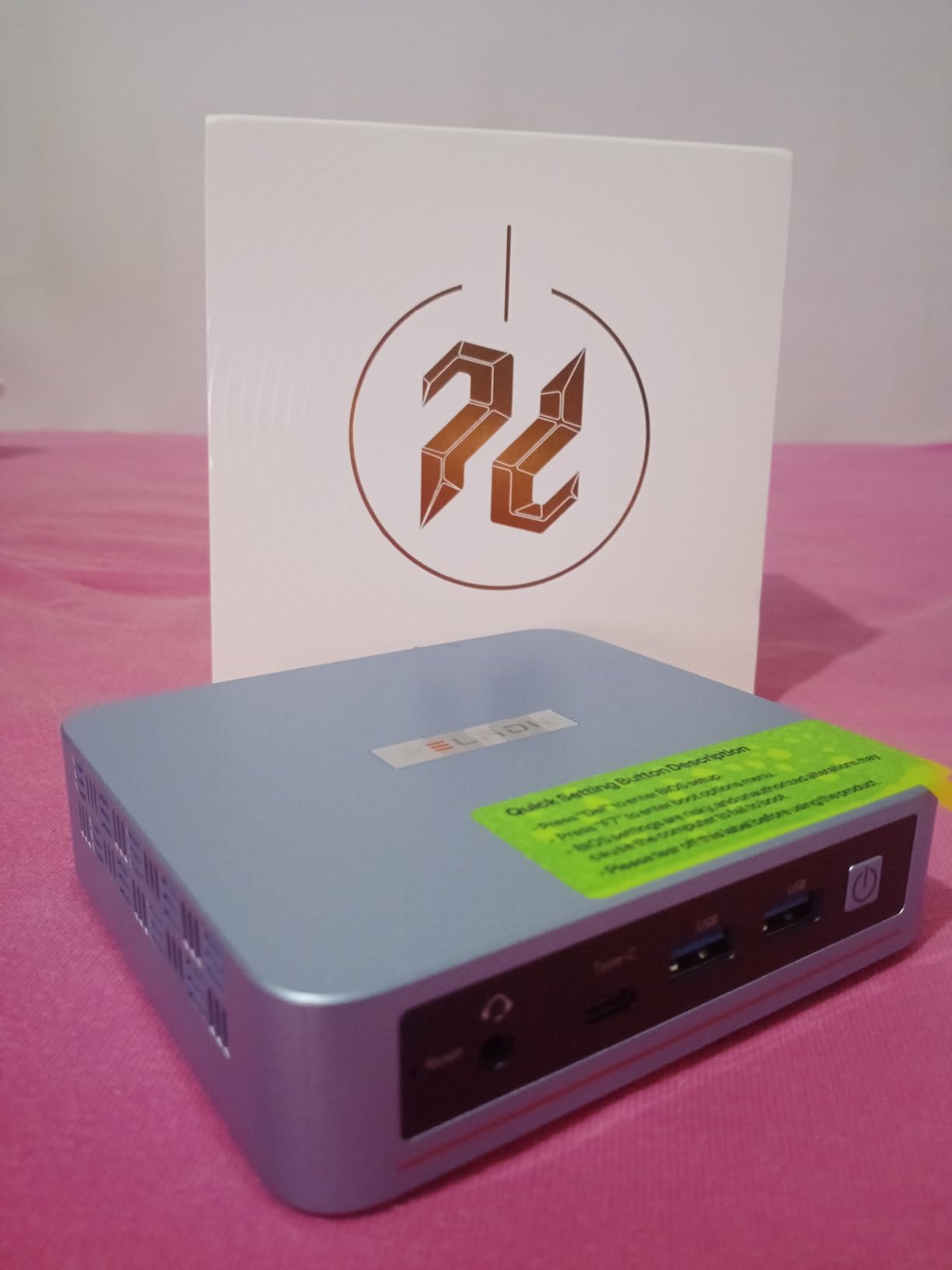PELADN WO5 Mini PC 4300U for Office Home, Upgradeable 8GB DDR4 256GB SSD | AMD Ryzen 4300U Desktop Mini Computers with Dual 4K HDMI, Type-C, Triple Display, RJ45 LAN, WiFi6, BT5.3 customer photo 1