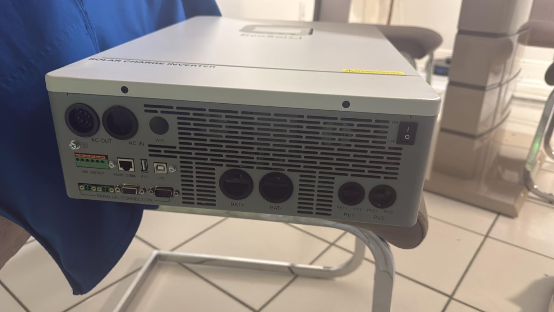 6500W Solar Hybrid Inverter Pure Sine Wave Inverter with Single Phase | Solar Inverter MAX 6 Parallel, Work with 48V DC to 110V AC Lead Acid/LiFePO4 for Home, RVs (6.5KW-WIFI) customer photo 1