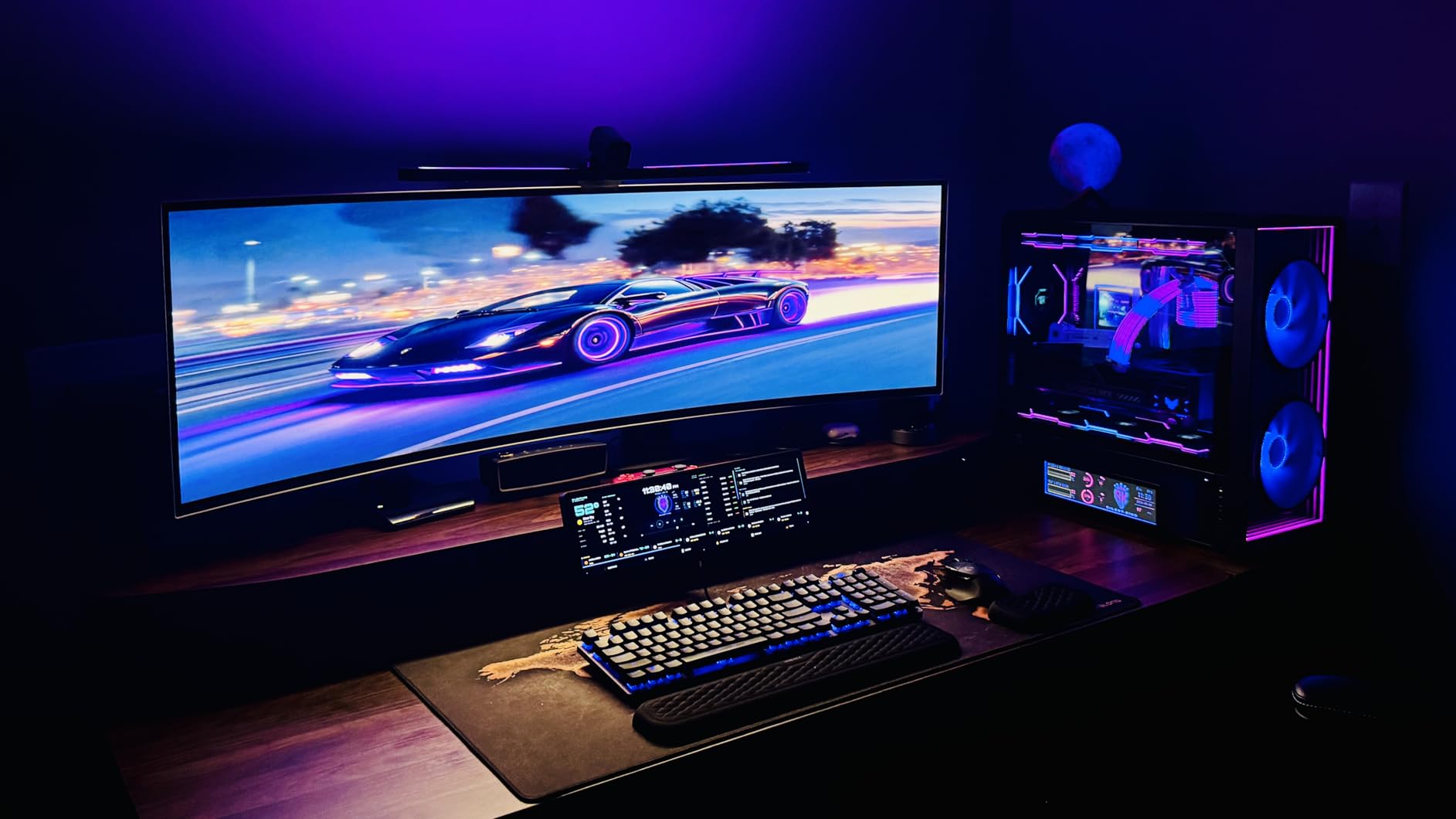 Quntis Curved Monitor Light Bar 15 RGB Backlight for 34