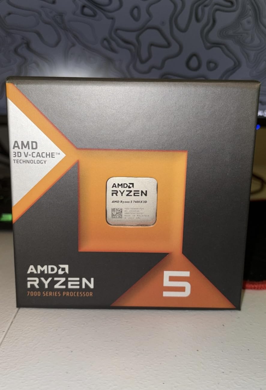 AMD RYZEN 5 7600X3D Raphael AM5 4.1GHZ 6-CORE Boxed Processor - HEATSINK NOT Included customer photo 2