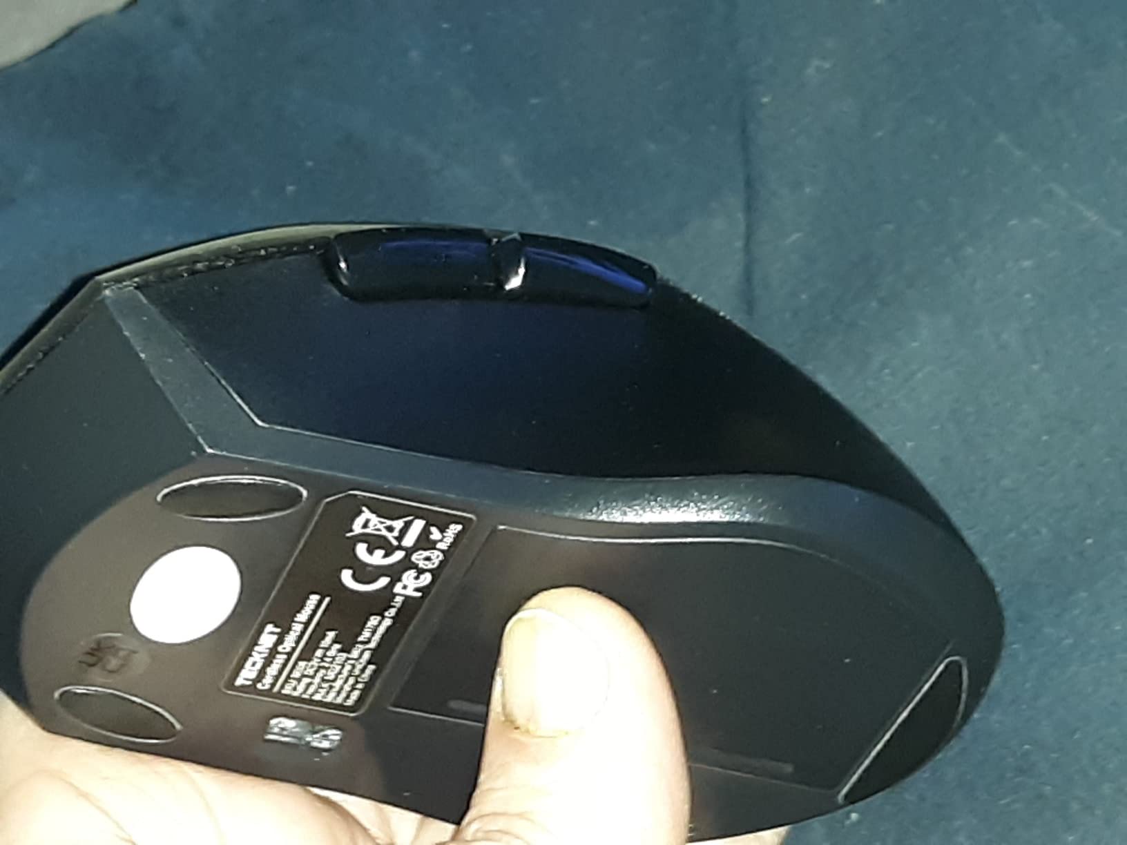 TECKNET Wireless Mouse, Side Scroll Bluetooth Rechargeable, 3-Device | Switch Among 3 Devices, 6 DPI Levels (up to 4800 DPI), BT 5.3/5.0/2.4G USB-A, Quiet Clicks, 7 Buttons, Ergonomic, Black customer photo 1