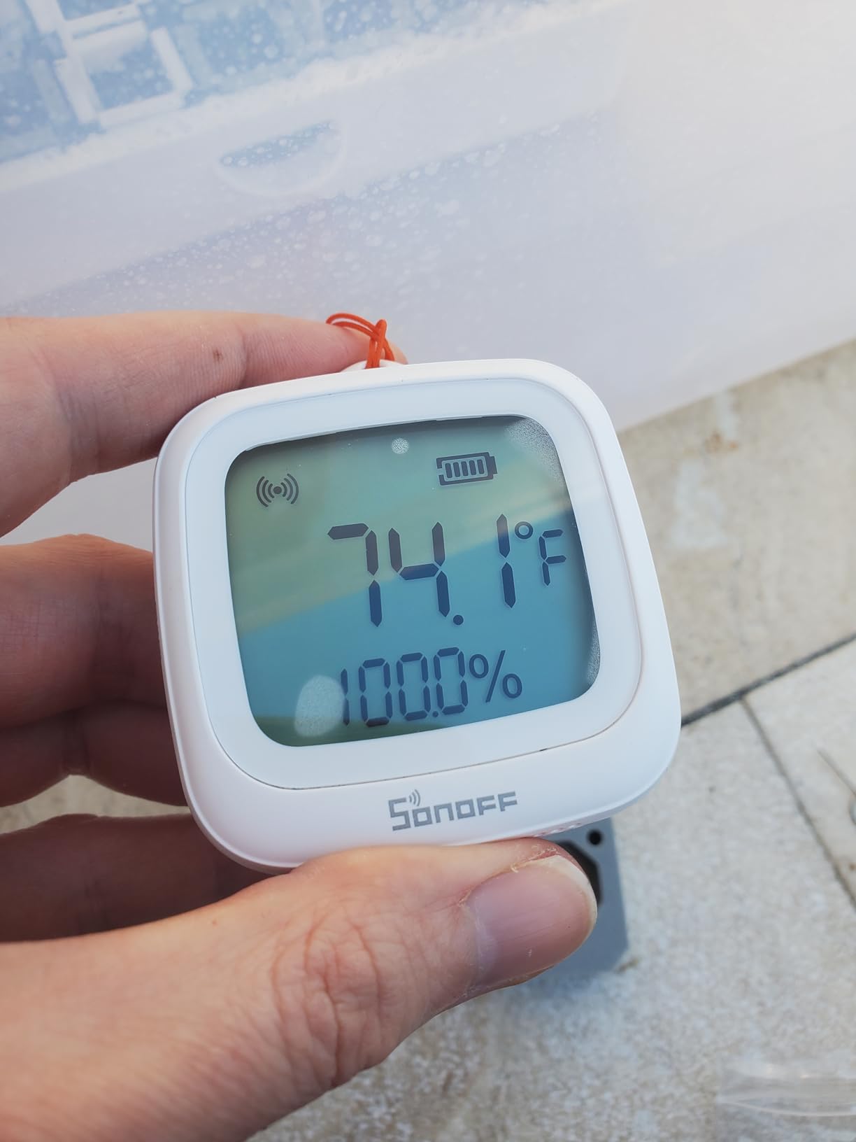 SONOFF SNZB-02WD IP65 Zigbee LCD Smart Temperature Humidity Sensor, Waterproof for Greenhouse/Bathroom, App Monitoring with Charts, Flexible Installation customer photo 2