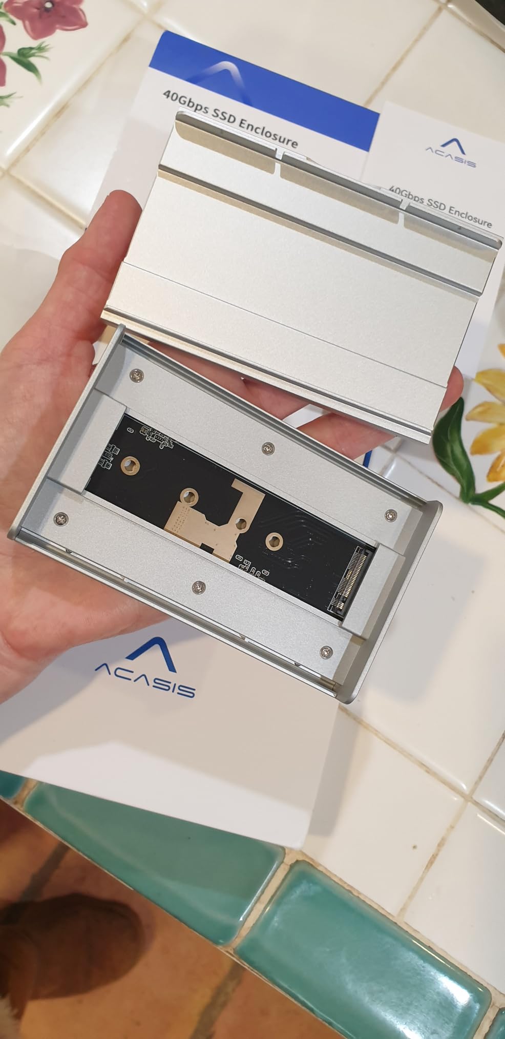 ACASIS 40Gbps M.2 NVMe SSD Enclosure with Aluminum Heat-dissipating fins | Noiseless USB4 External SSD Enclosure Prevents Throttling & Maintains High Speeds M.2 Enclosure Compatible MacBook/Mac mini customer photo 2
