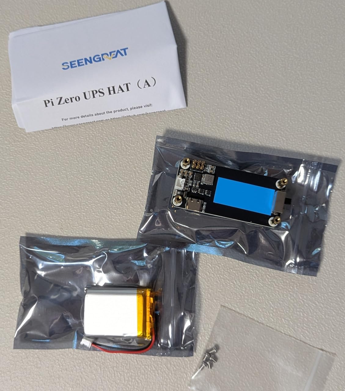 UPS HAT for Raspberry Pi Zero, Uninterruptible Power Supply Module, Plug-and-Play Battery Backup Board, Real-Time INA219 Battery Monitor, Supports 3.7V Lithium Battery customer photo 2